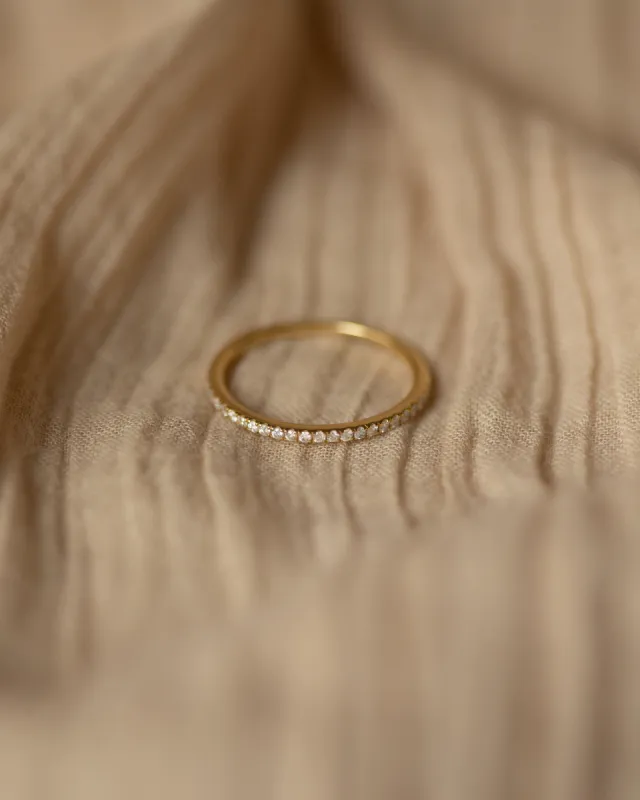 Esmée 18ct Gold Diamond Half Eternity Ring sold by Rock n Rose