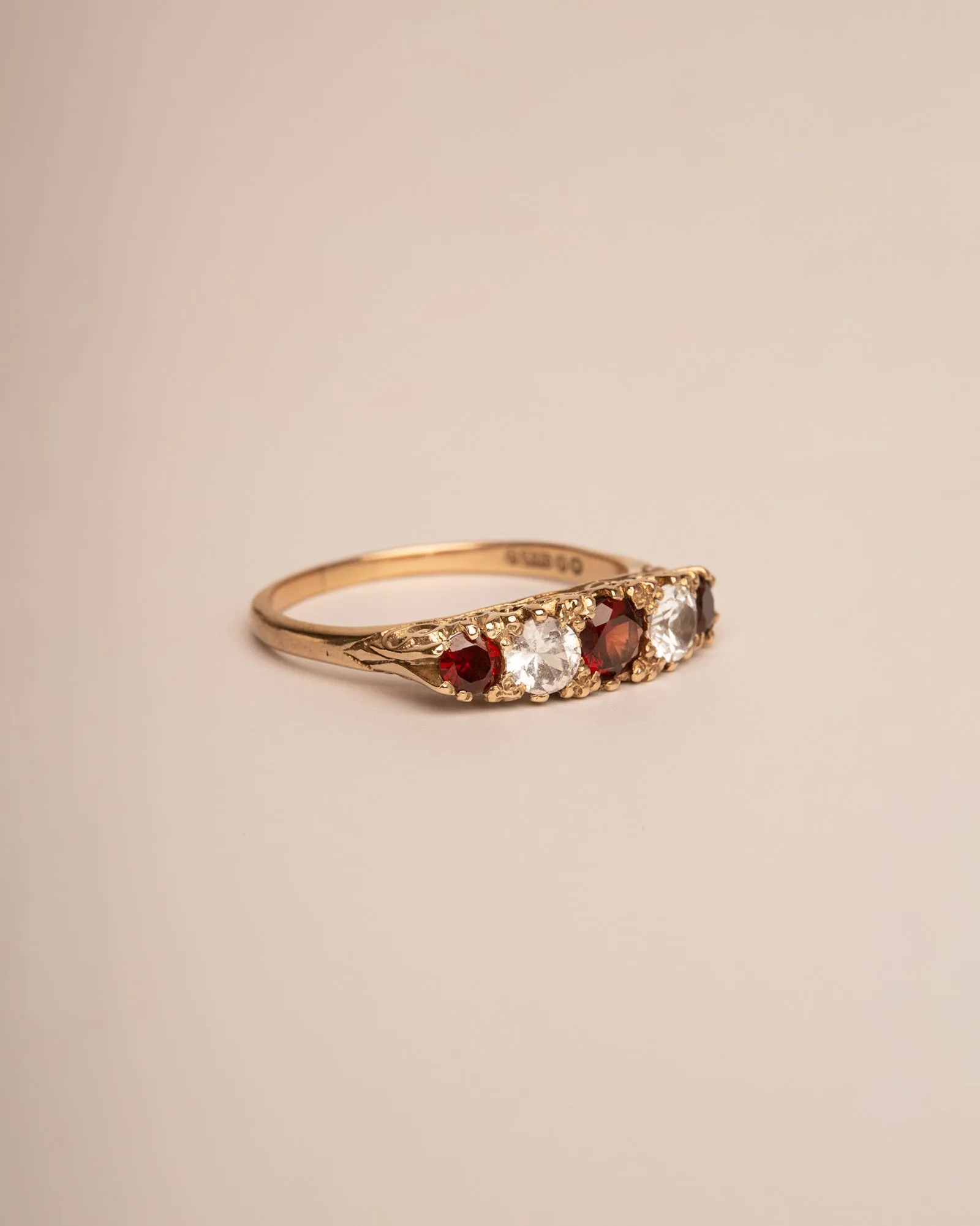 Ernestine 9ct Gold Garnet Ring sold by Rock n Rose product image thumbnail 2