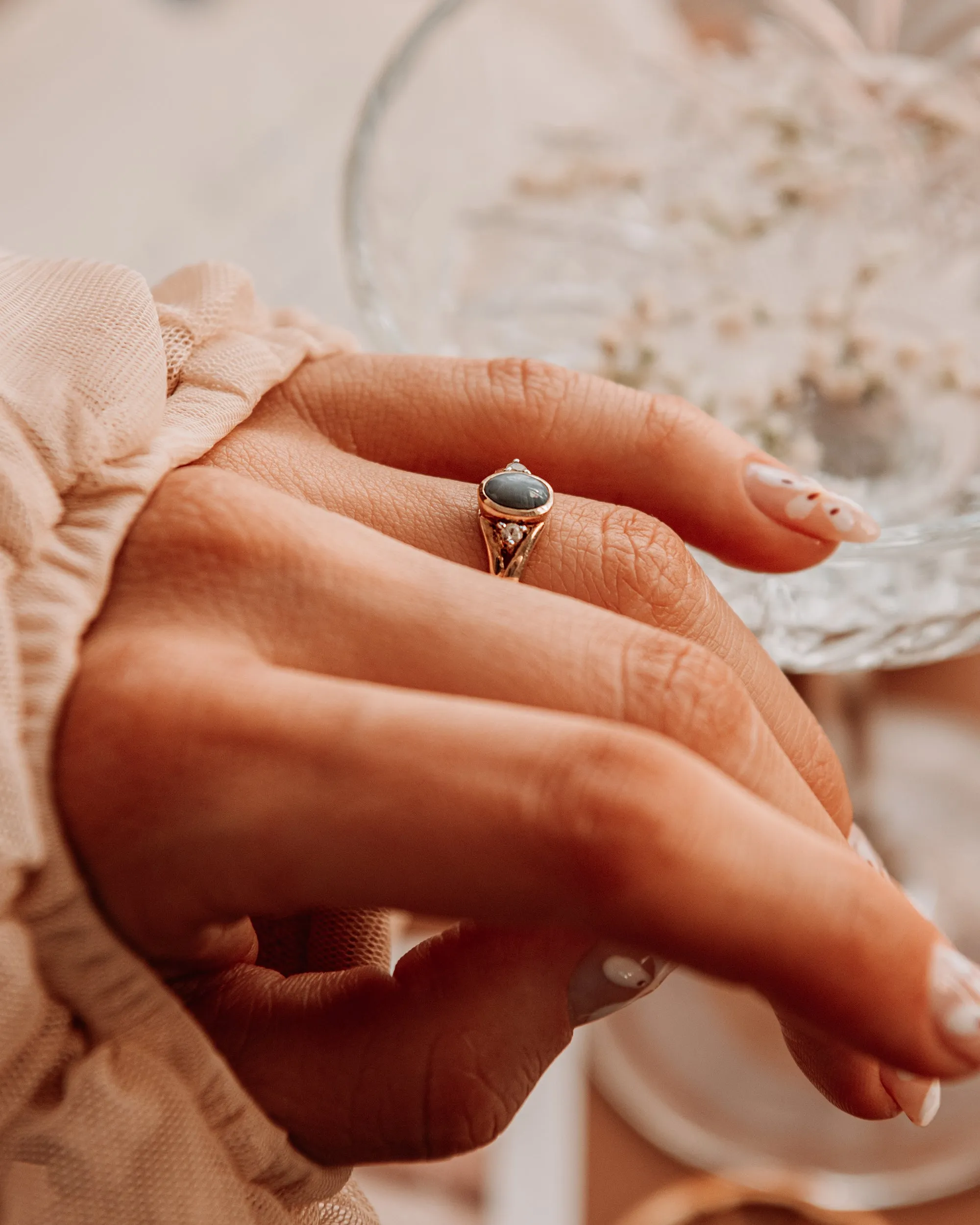 Vita 9ct Gold Star Sapphire Ring sold by Rock n Rose product image thumbnail 2