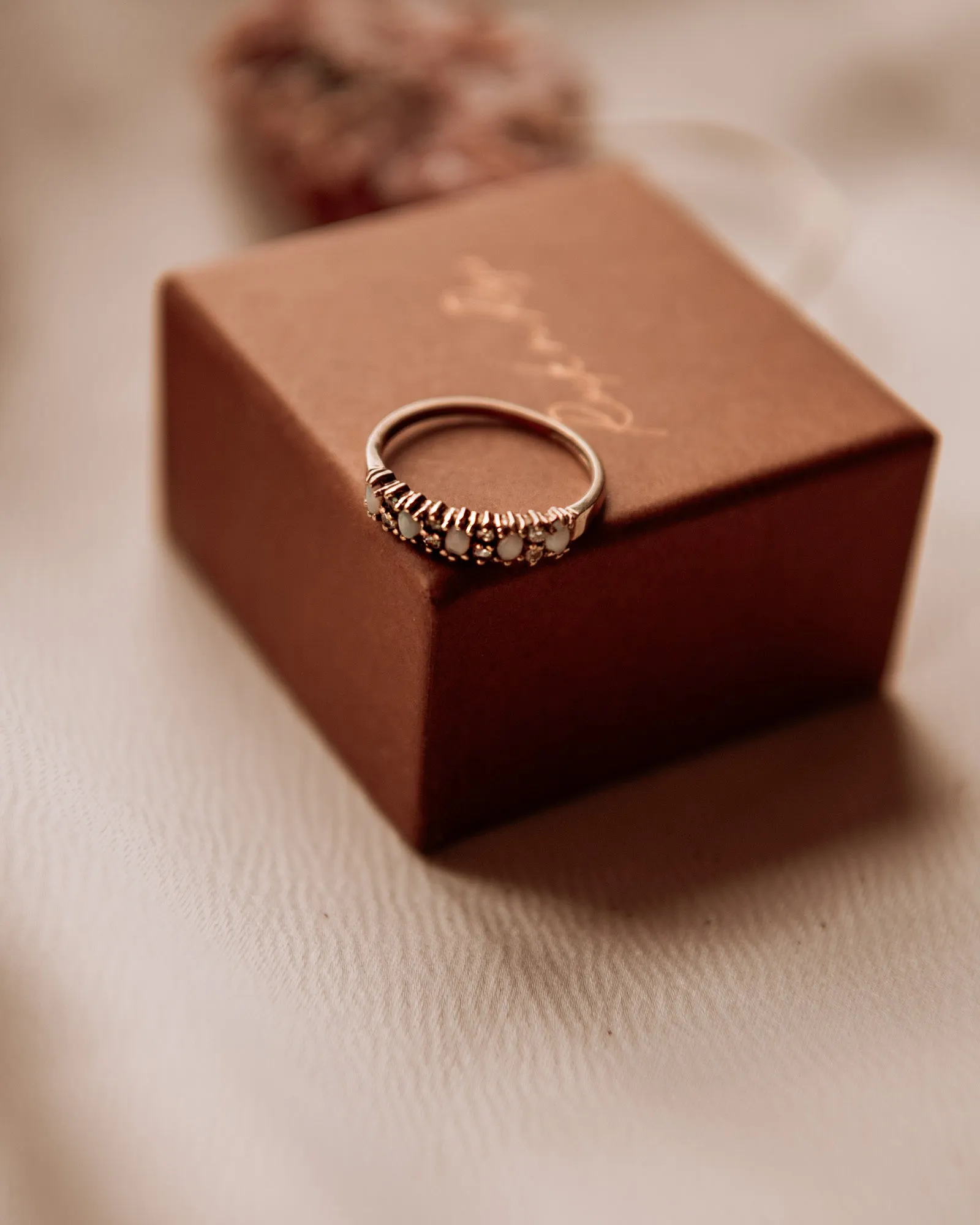 Iris 9ct Gold Opal & Diamond Ring sold by Rock n Rose product image thumbnail 5