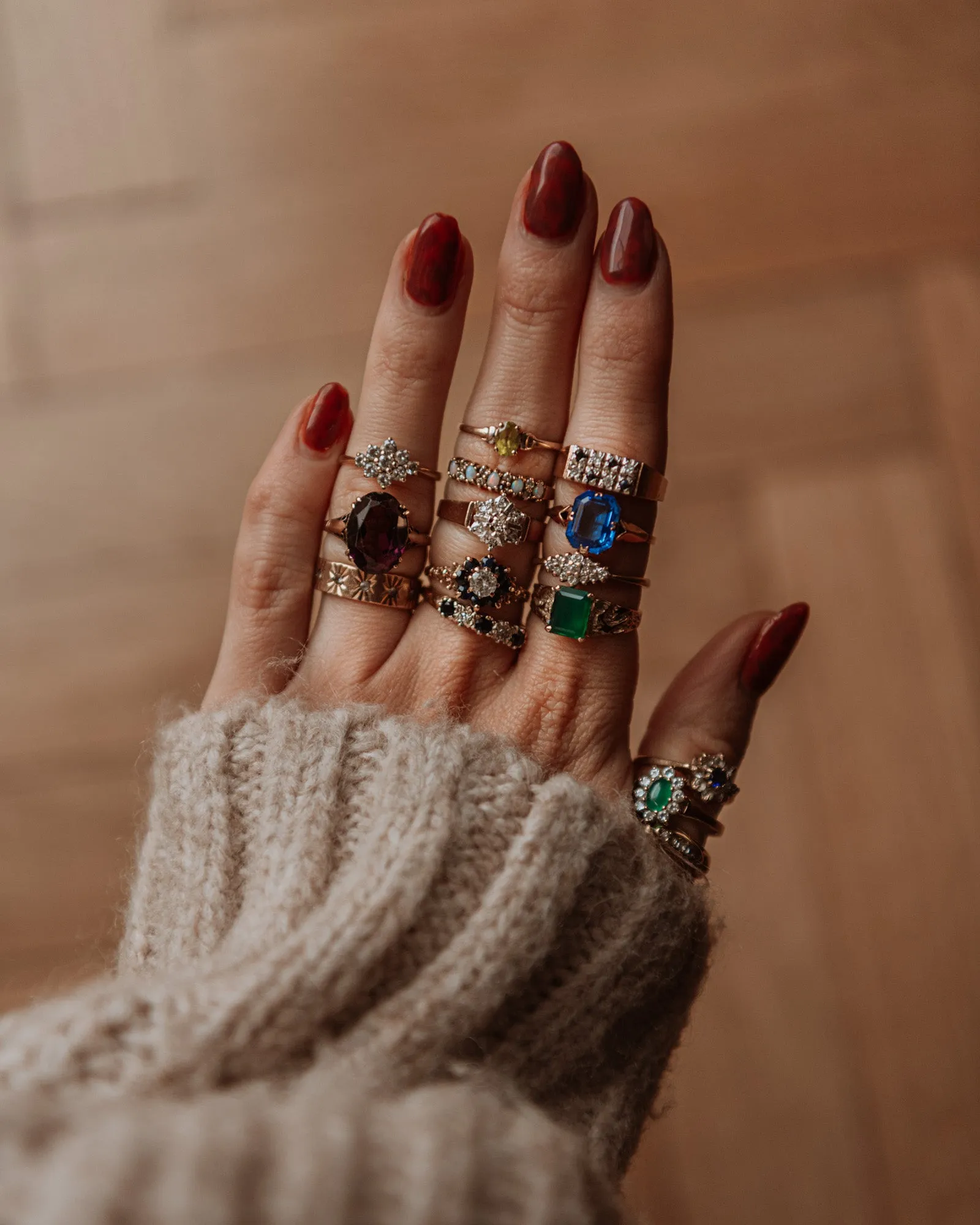 Iris 9ct Gold Opal & Diamond Ring sold by Rock n Rose product image thumbnail 3