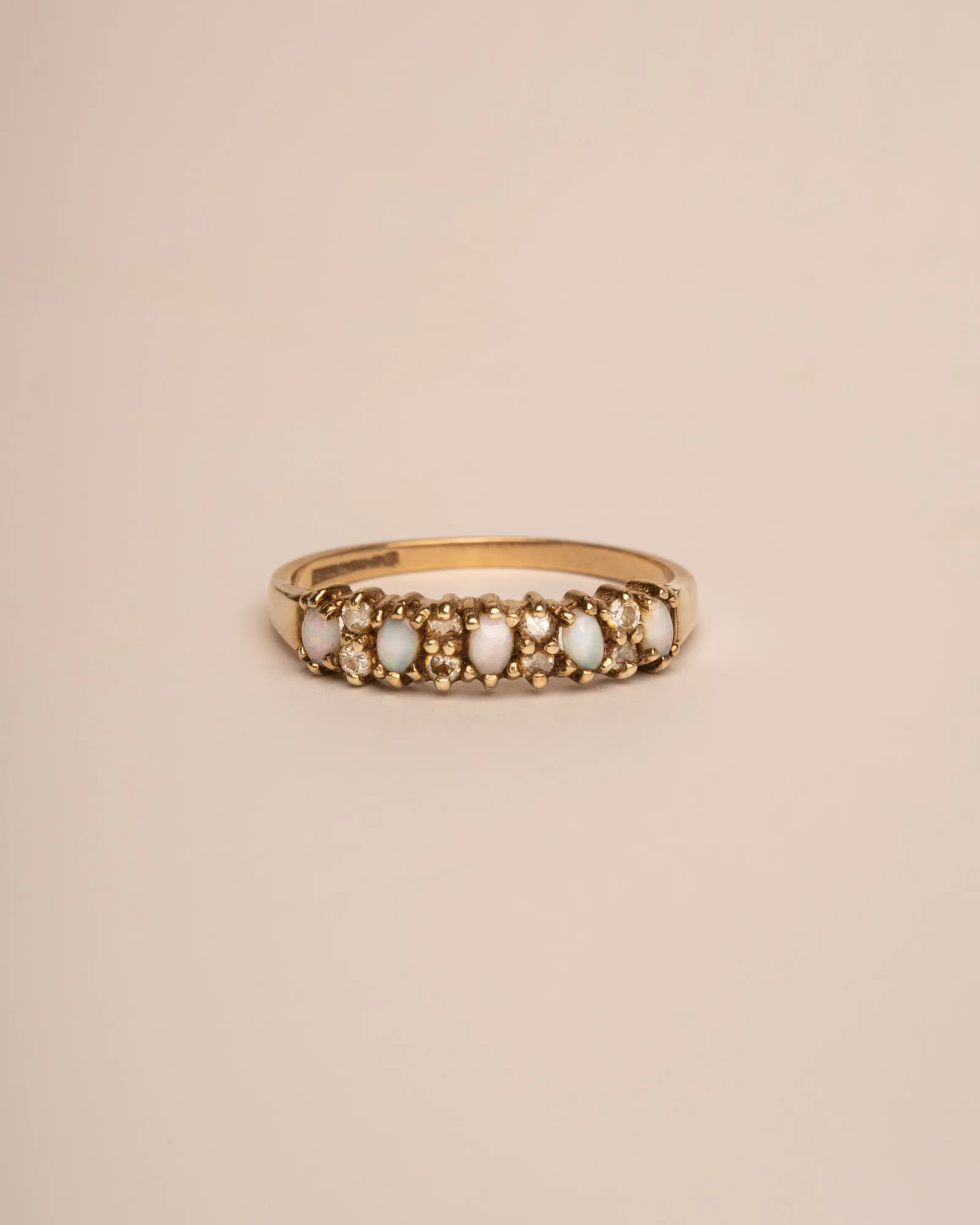 Iris 9ct Gold Opal & Diamond Ring sold by Rock n Rose