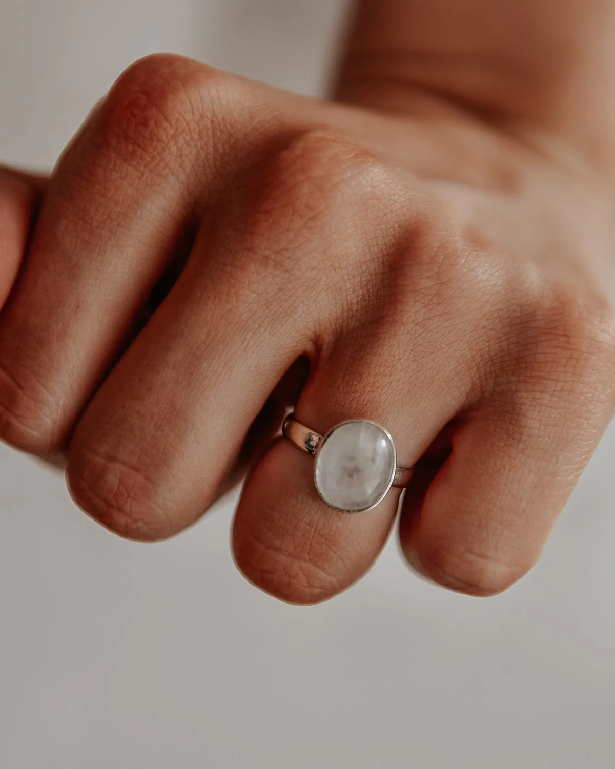 Ebba Sterling Silver Gemstone Ring - Moonstone sold by Rock n Rose product image thumbnail 3