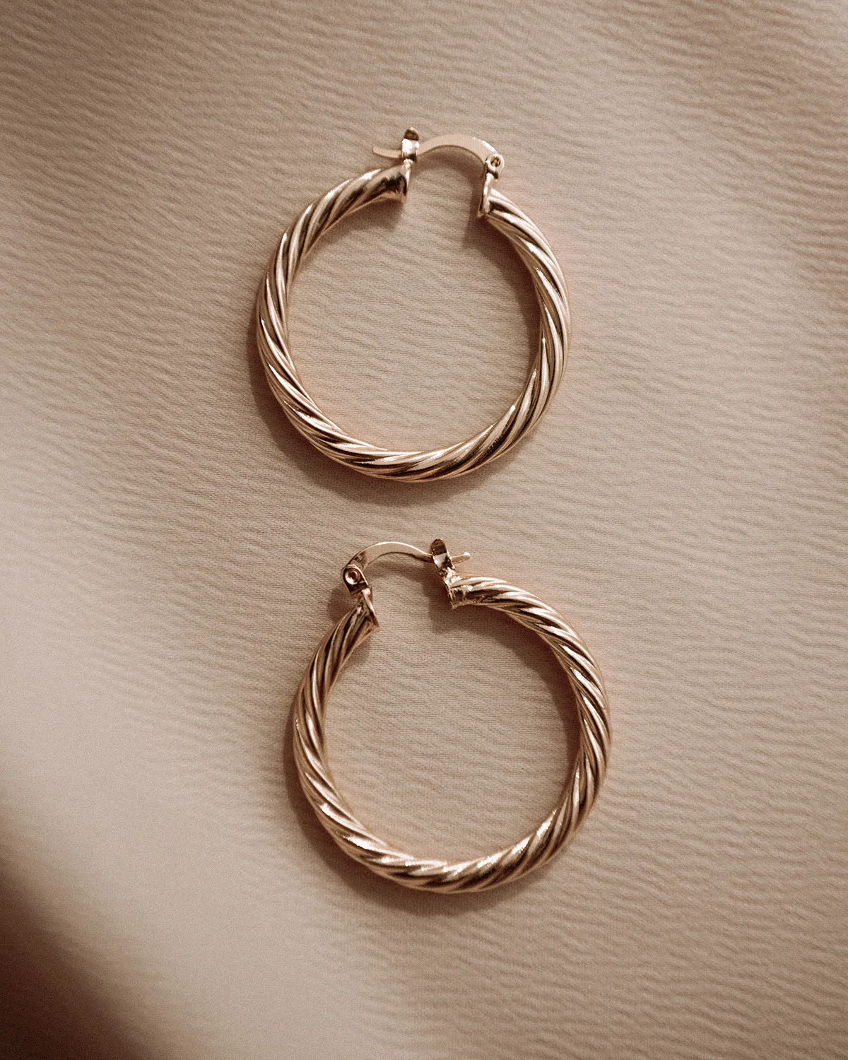 Etta Maxi Twisted Hoop Earrings sold by Rock n Rose product image thumbnail 2