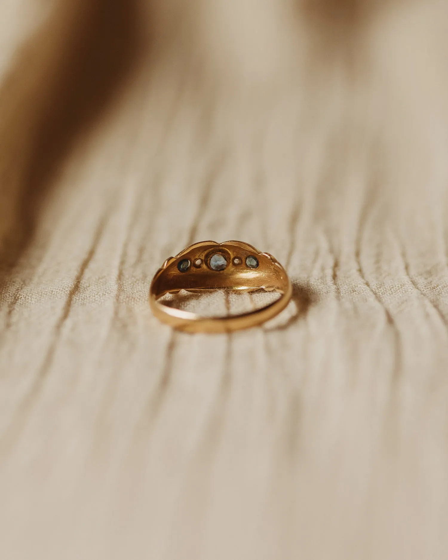 Mary 18ct Gold Sapphire & Diamond Ring sold by Rock n Rose product image thumbnail 5