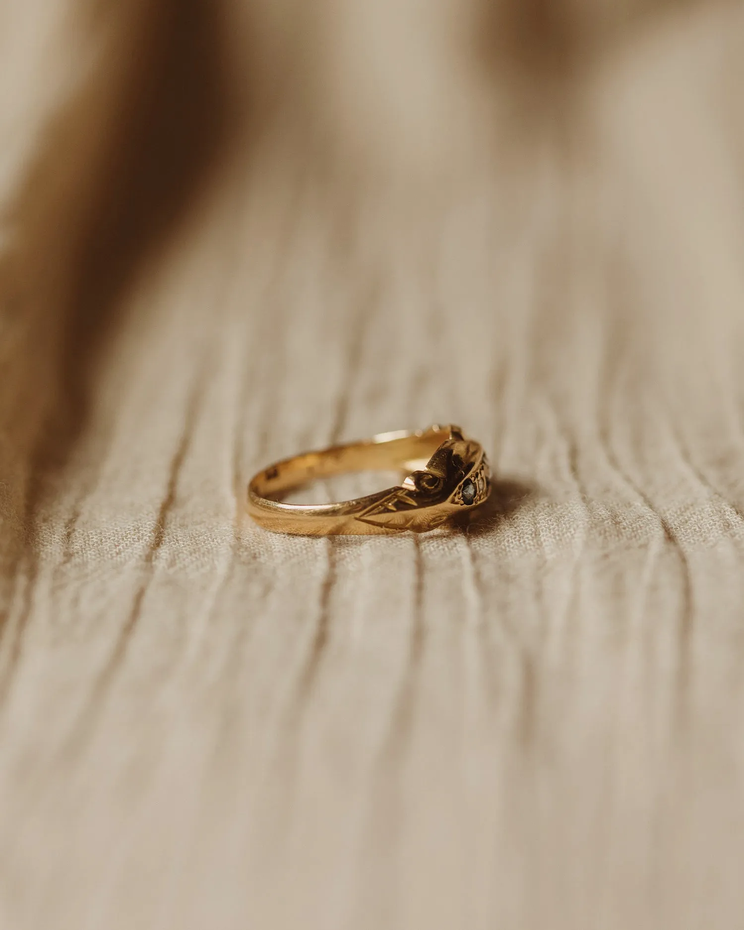 Mary 18ct Gold Sapphire & Diamond Ring sold by Rock n Rose product image thumbnail 4