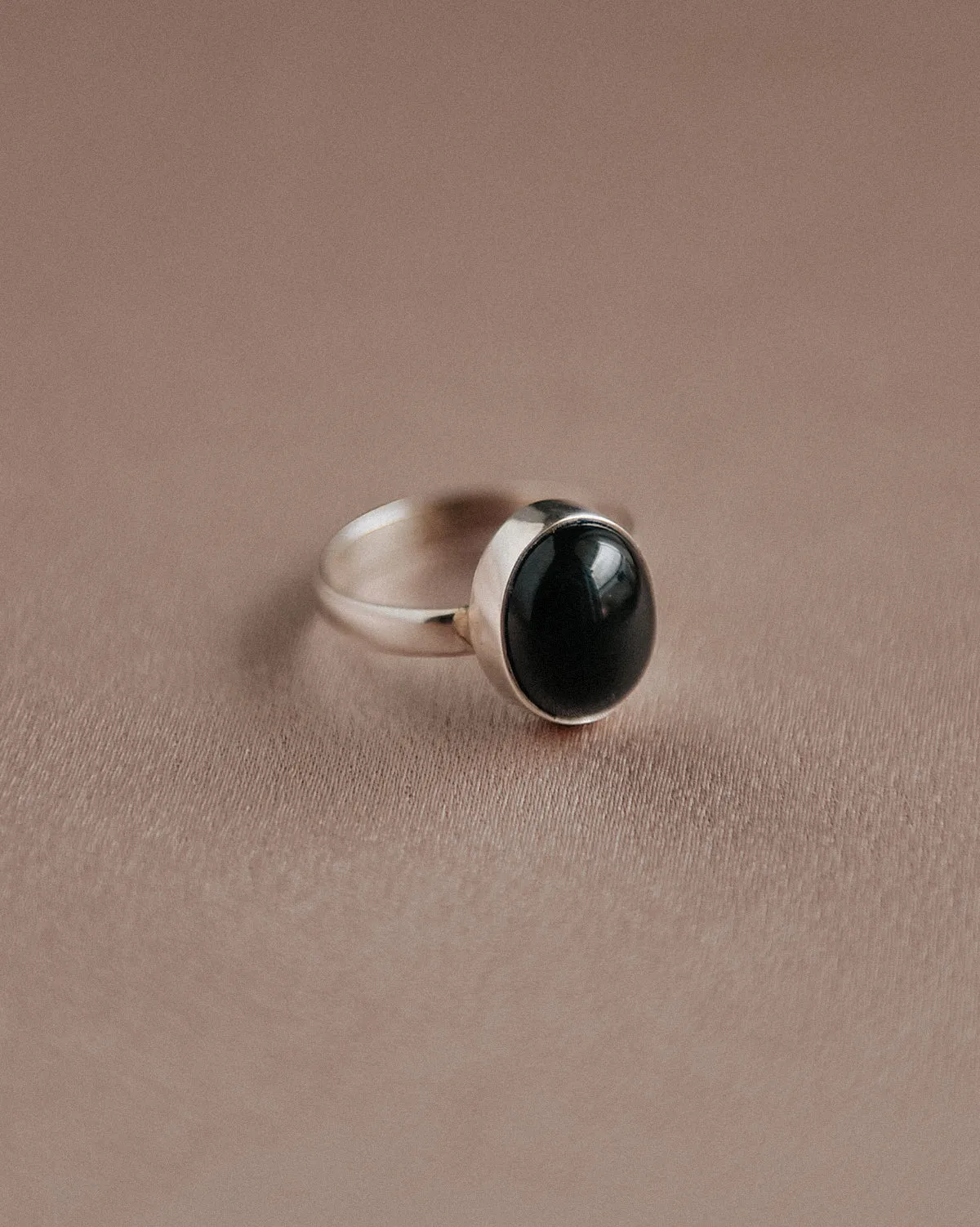 Ebba Sterling Silver Gemstone Ring - Black Onyx sold by Rock n Rose product image thumbnail 2