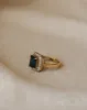 Norma Vintage 9ct Gold Blue Topaz & Diamond Ring sold by Rock n Rose