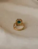 Norma Vintage 9ct Gold Blue Topaz & Diamond Ring sold by Rock n Rose
