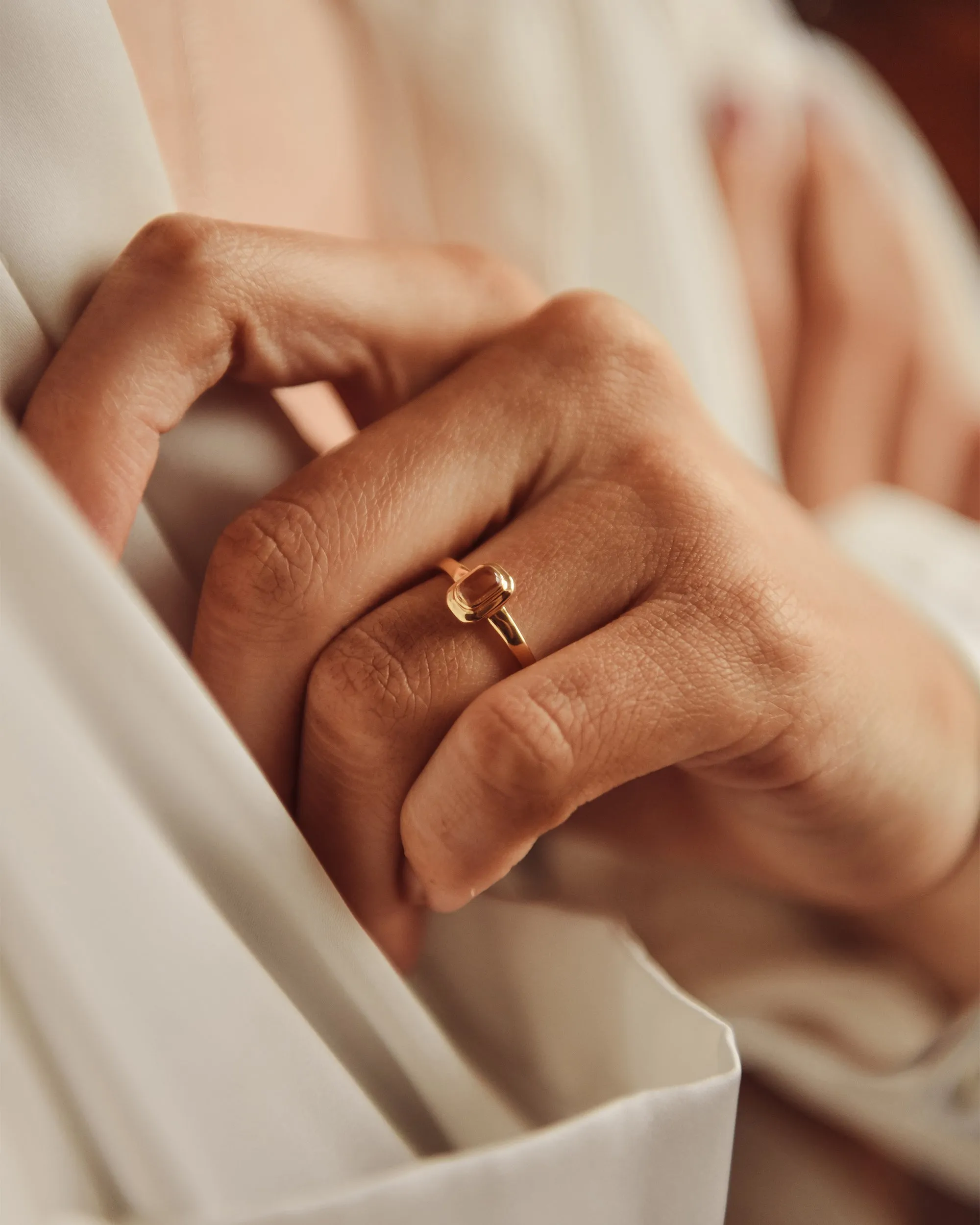 Frances Gold Vermeil Birthstone Ring - November sold by Rock n Rose product image thumbnail 2