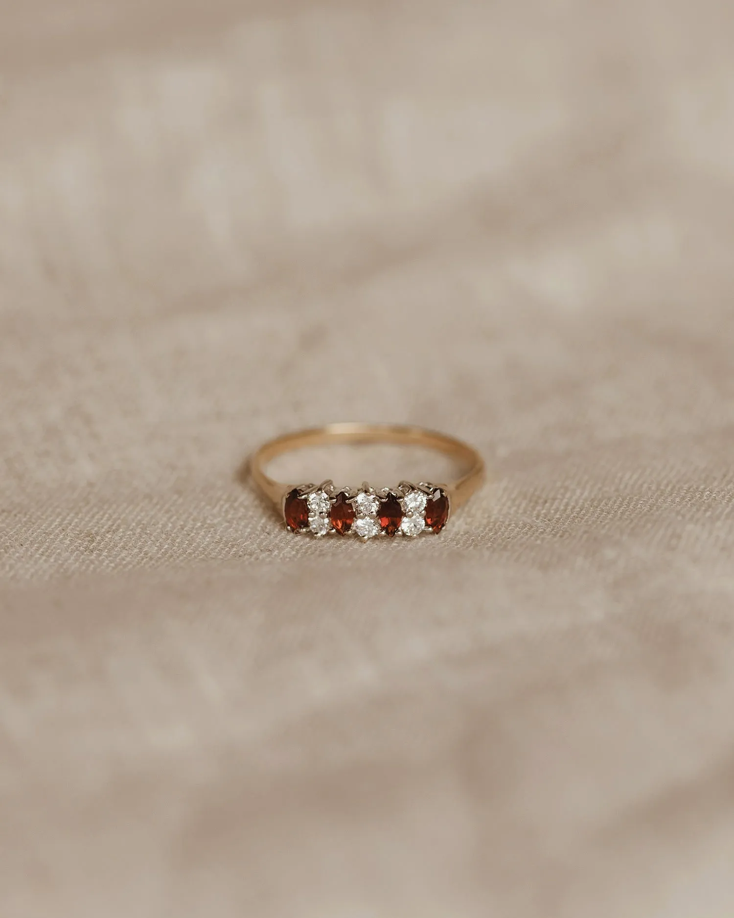 Ethel 9ct Gold Garnet Ring sold by Rock n Rose product image thumbnail 2