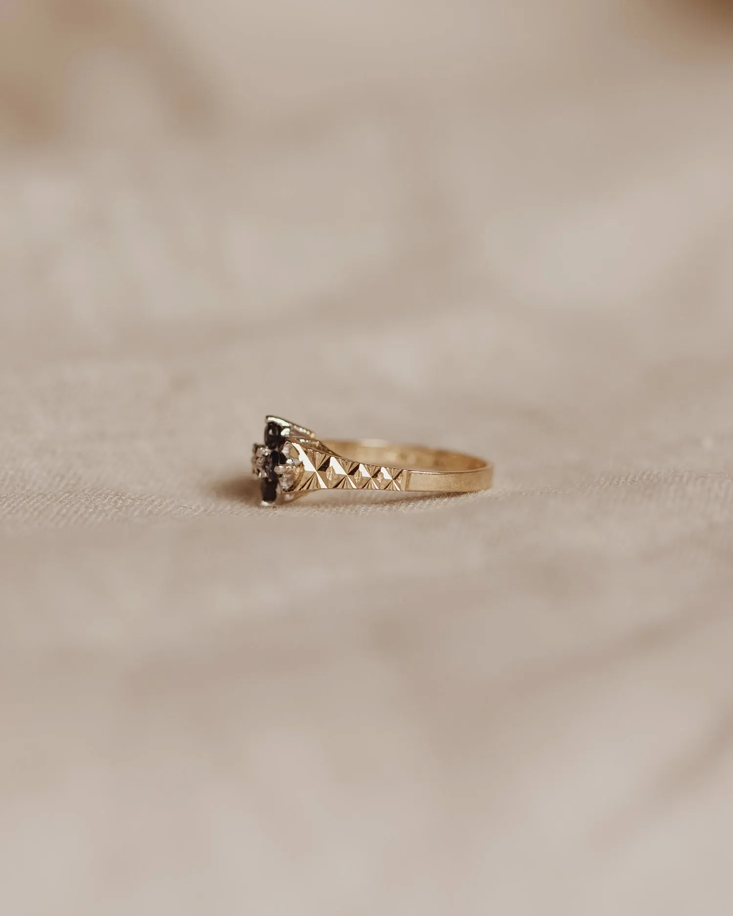 Georgette 9ct Gold Sapphire & Diamond Ring sold by Rock n Rose product image thumbnail 5