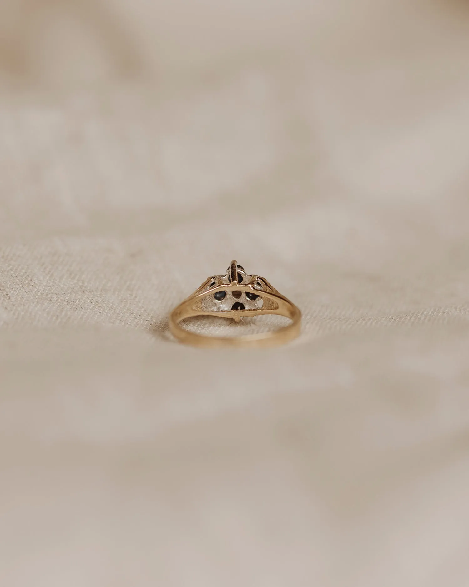 Georgette 9ct Gold Sapphire & Diamond Ring sold by Rock n Rose product image thumbnail 4