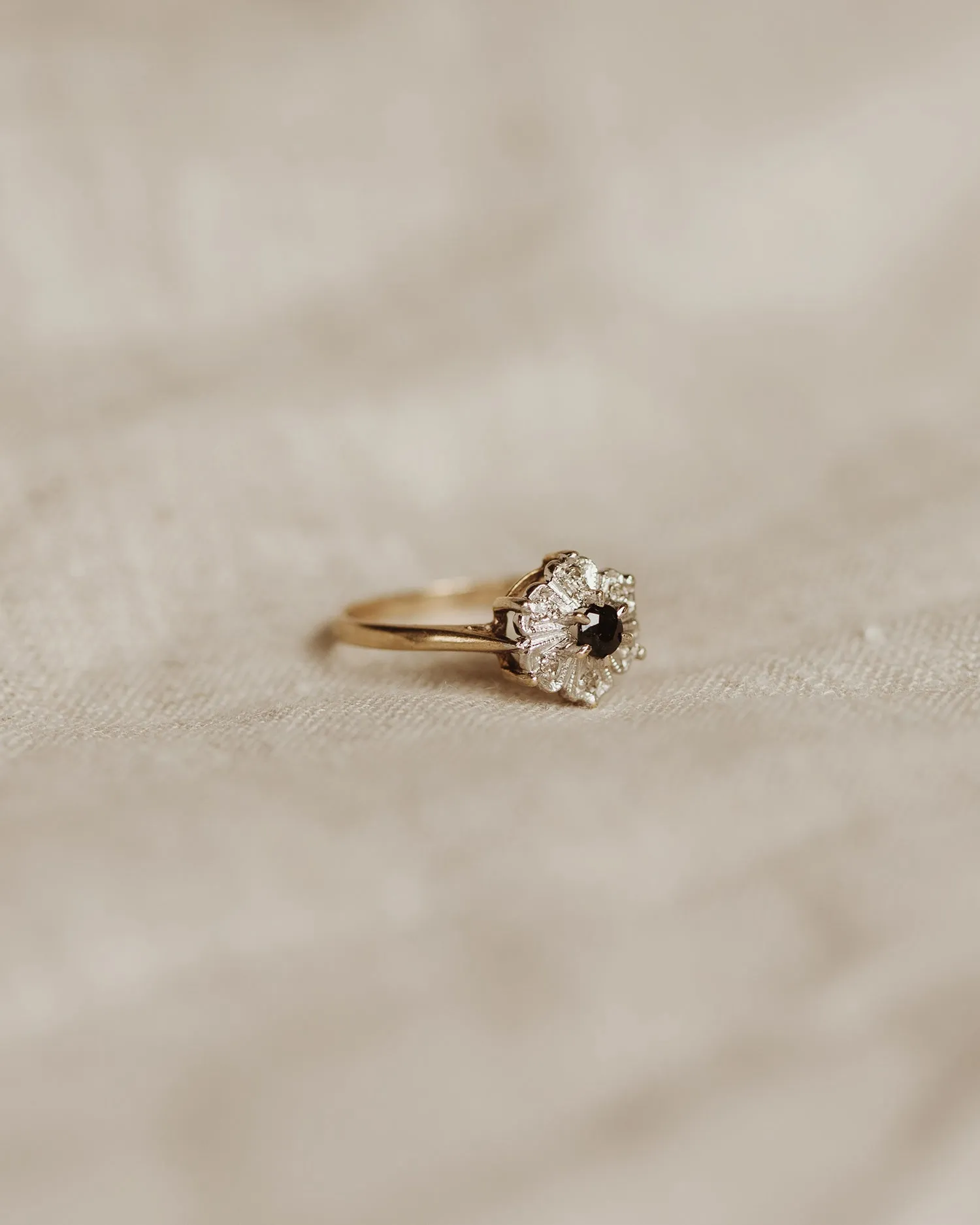 Clarice 9ct Gold Sapphire & Diamond Ring sold by Rock n Rose product image thumbnail 3