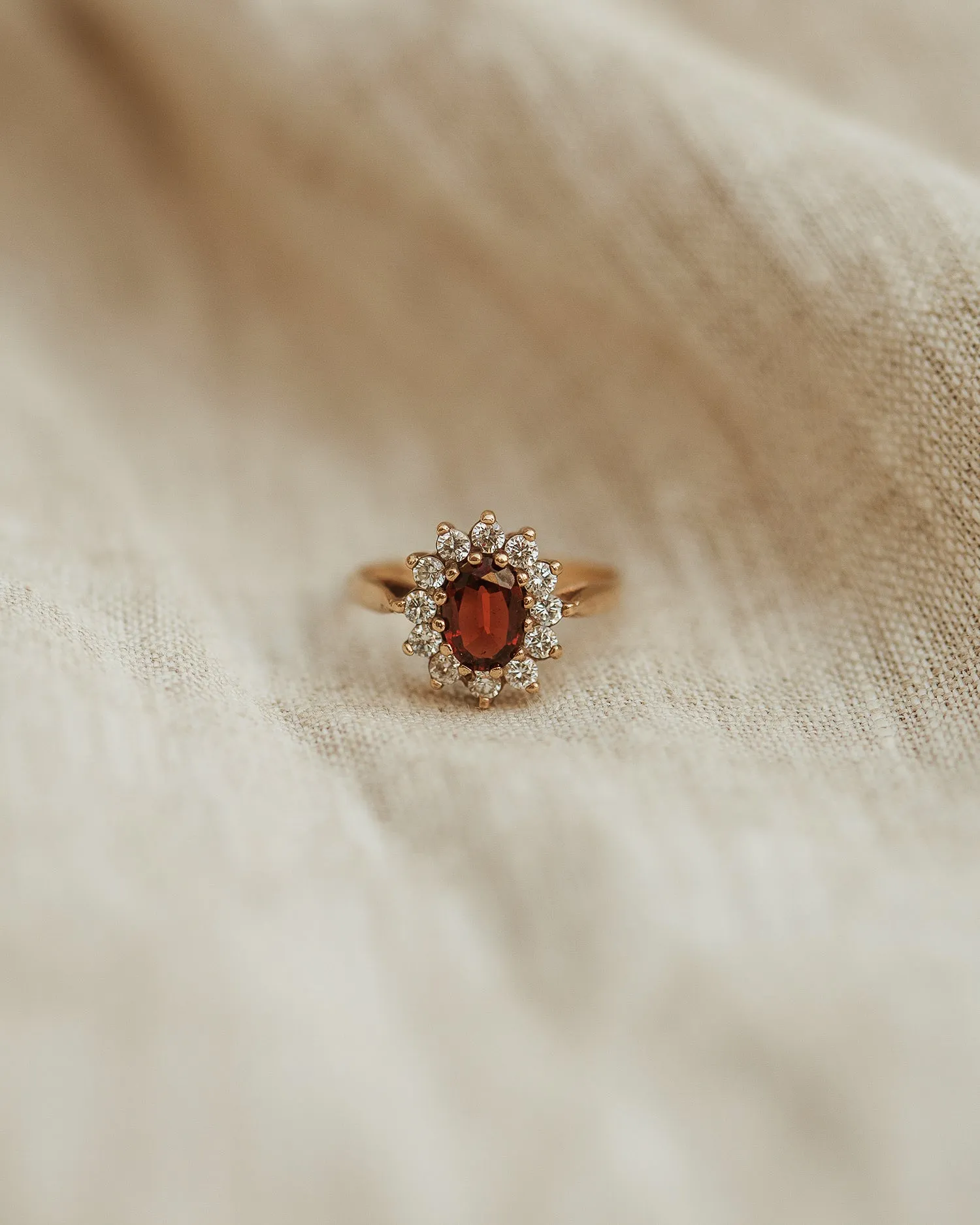 Madeline 9ct Gold Garnet Cluster Ring sold by Rock n Rose product image thumbnail 2