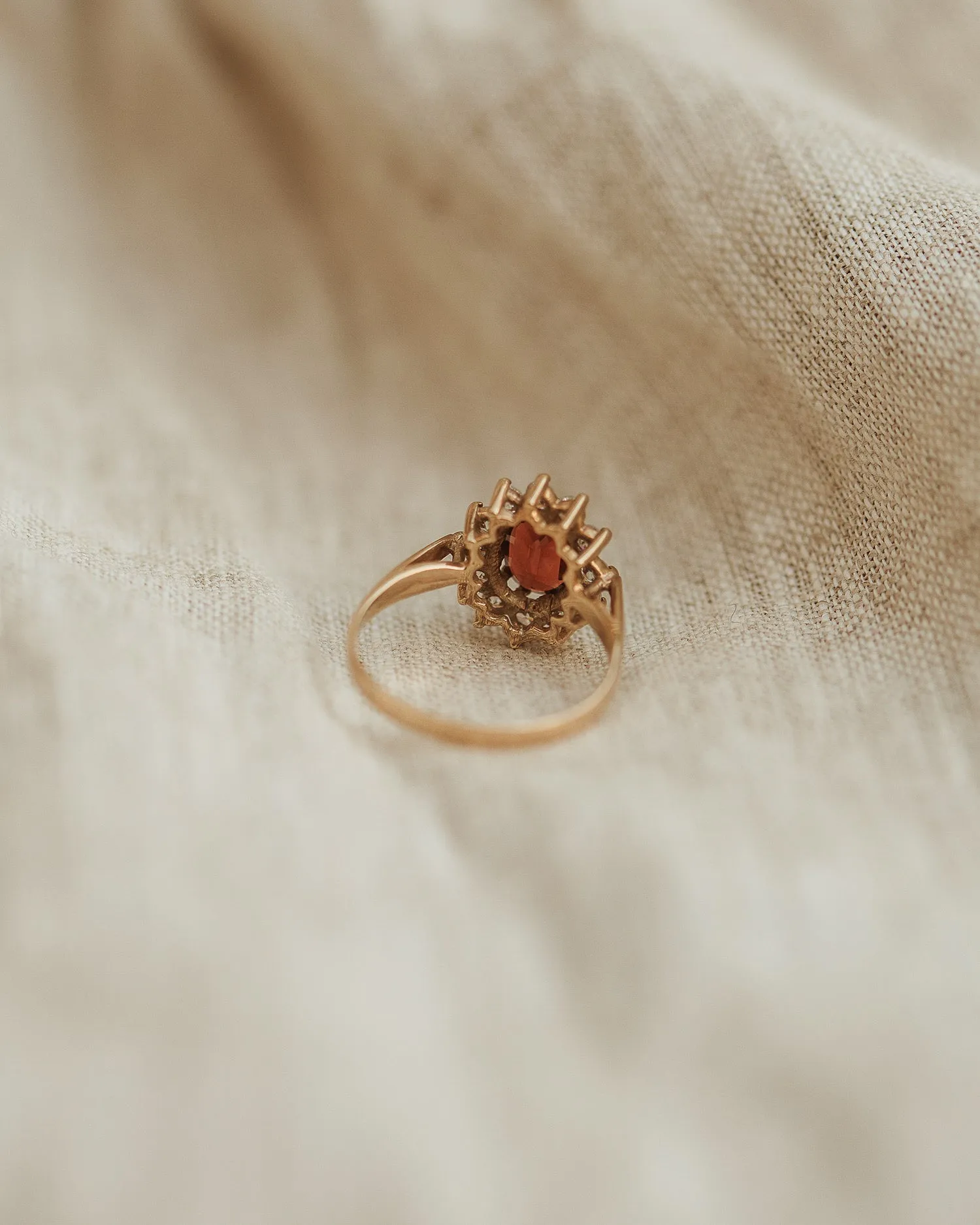 Madeline 9ct Gold Garnet Cluster Ring sold by Rock n Rose product image thumbnail 4
