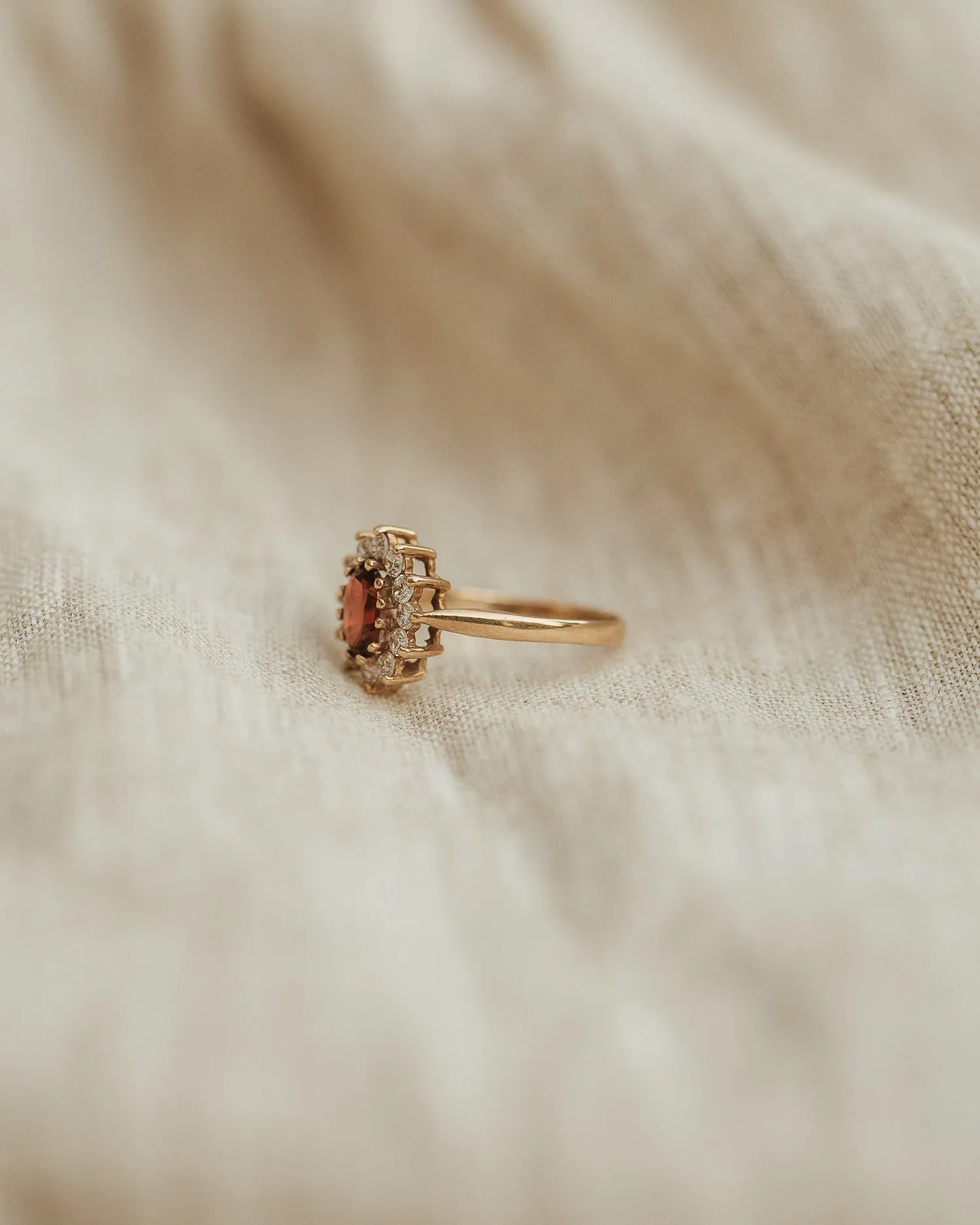 Madeline 9ct Gold Garnet Cluster Ring sold by Rock n Rose product image thumbnail 5