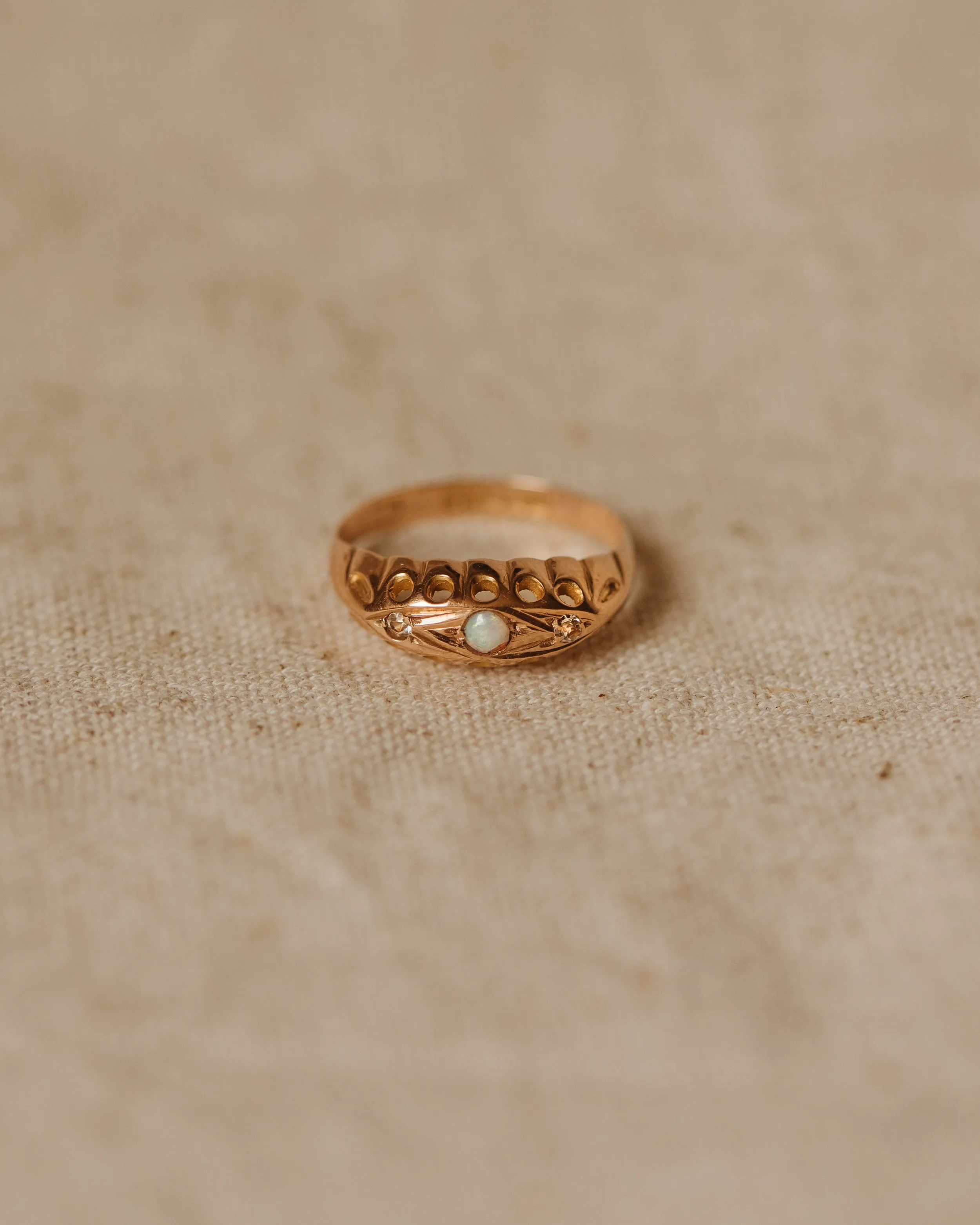 Mabel 1919 9ct Gold Opal Gypsy Ring sold by Rock n Rose product image thumbnail 2