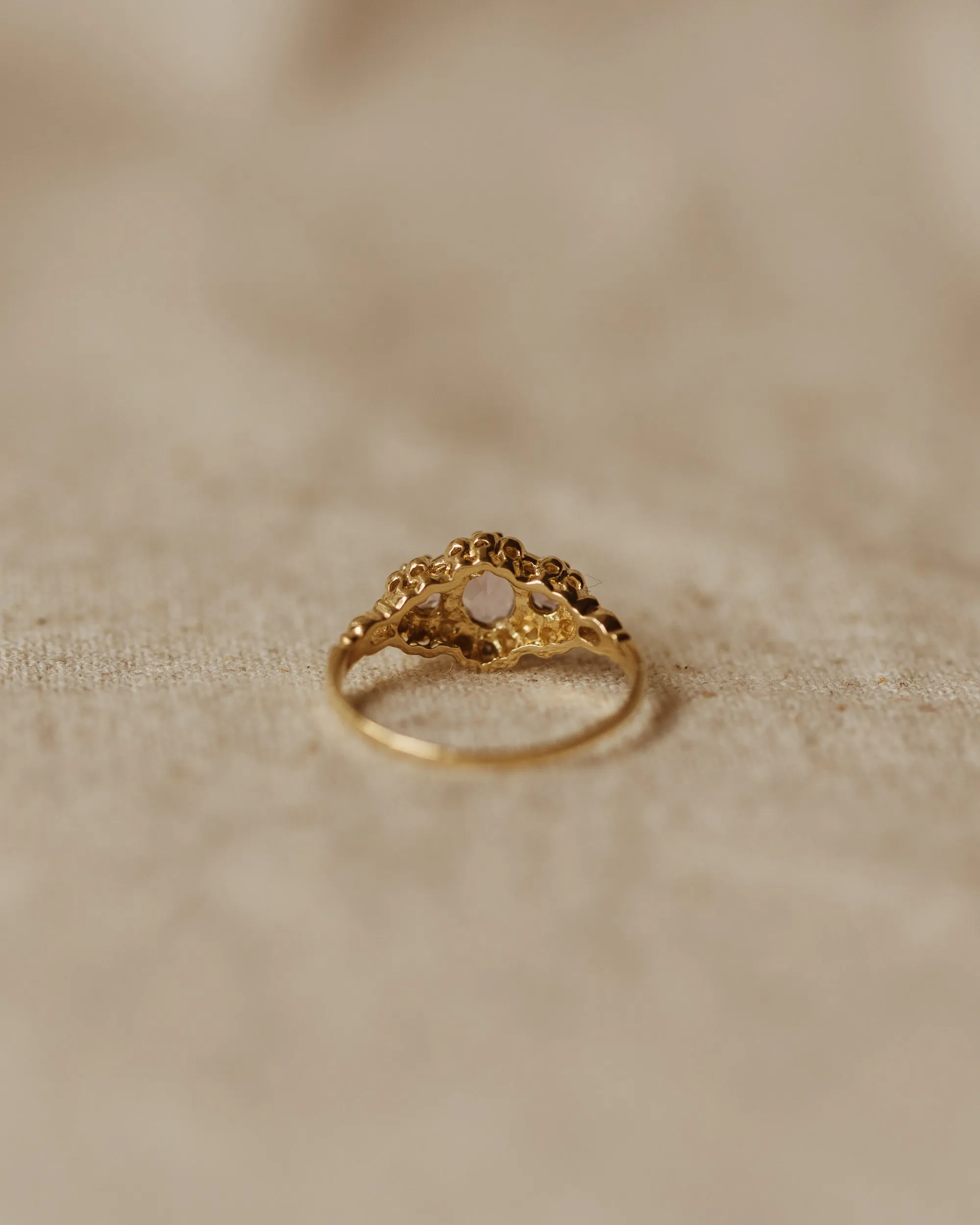 Antoinette 1987 9ct Gold Amethyst & Diamond Ring sold by Rock n Rose product image thumbnail 4