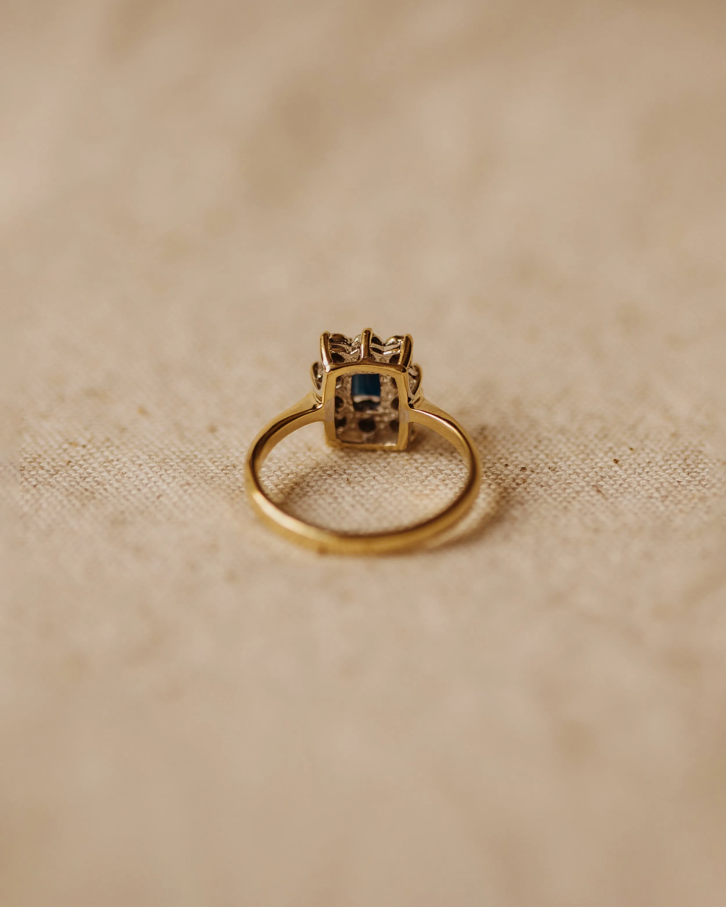 Charlotte Vintage 10ct Gold Sapphire & Diamond Ring sold by Rock n Rose product image thumbnail 5