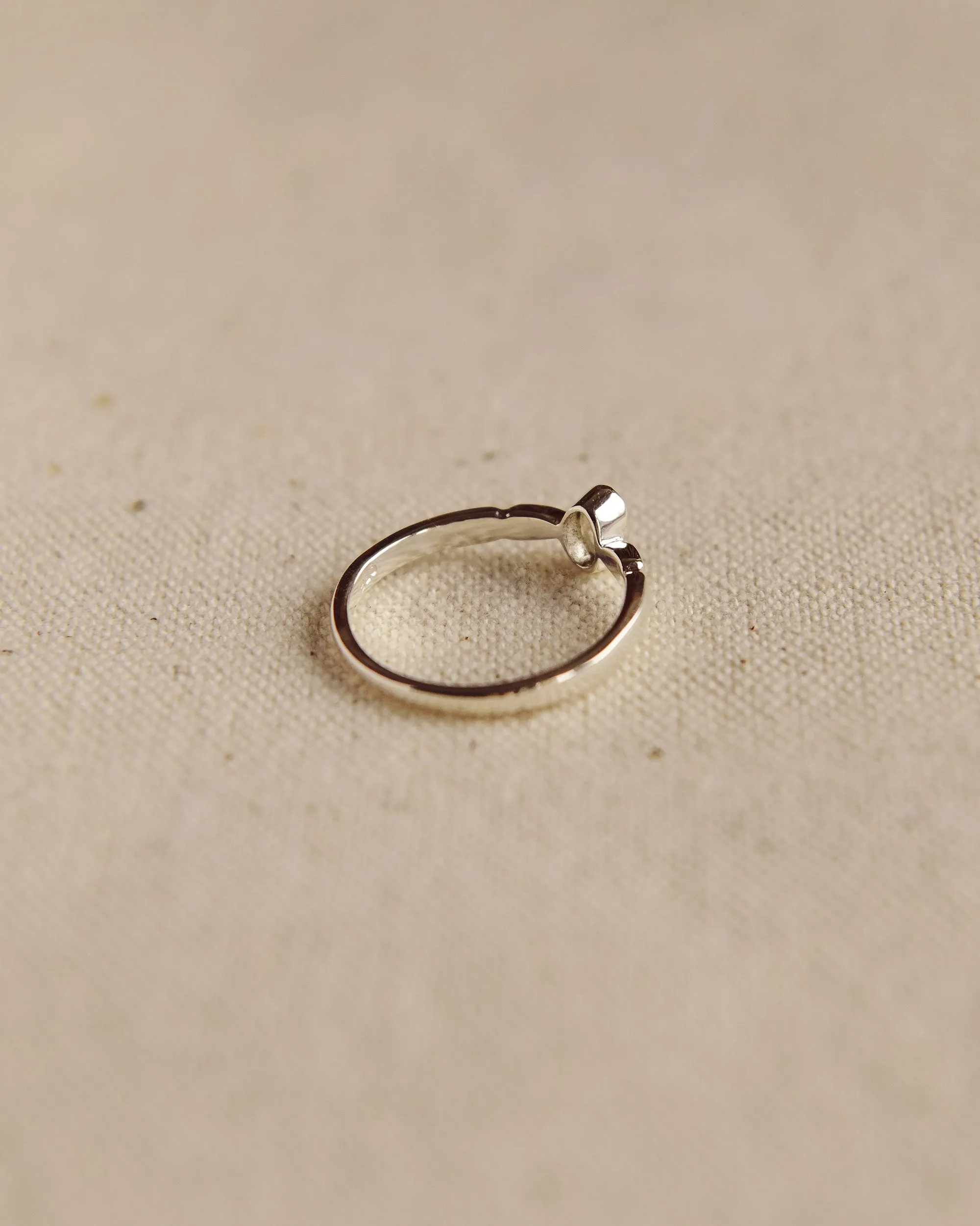 Joanie Sterling Silver Birthstone Ring - April sold by Rock n Rose product image thumbnail 4