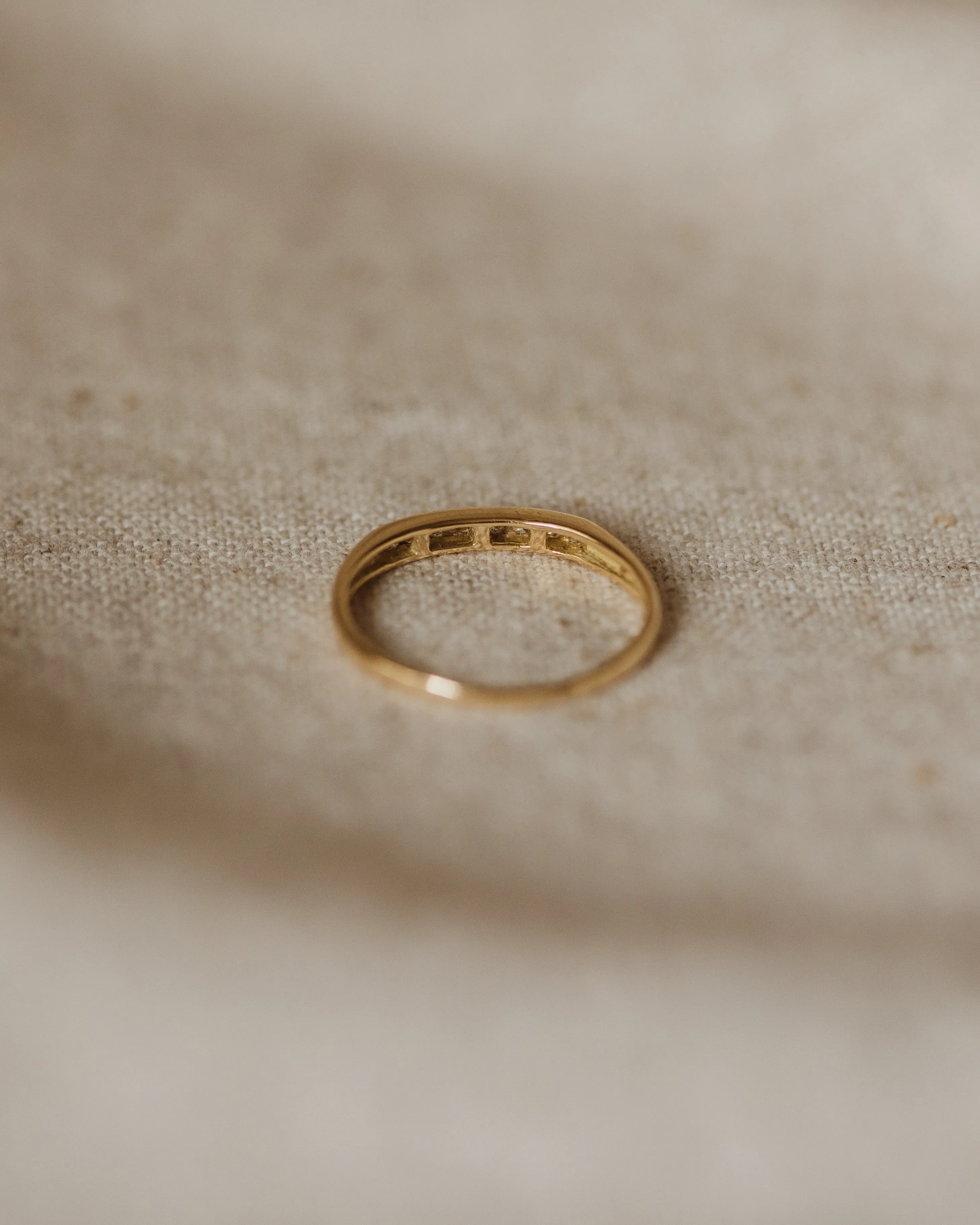 Ethel 1985 18ct Gold Diamond Half Eternity Ring sold by Rock n Rose product image thumbnail 5