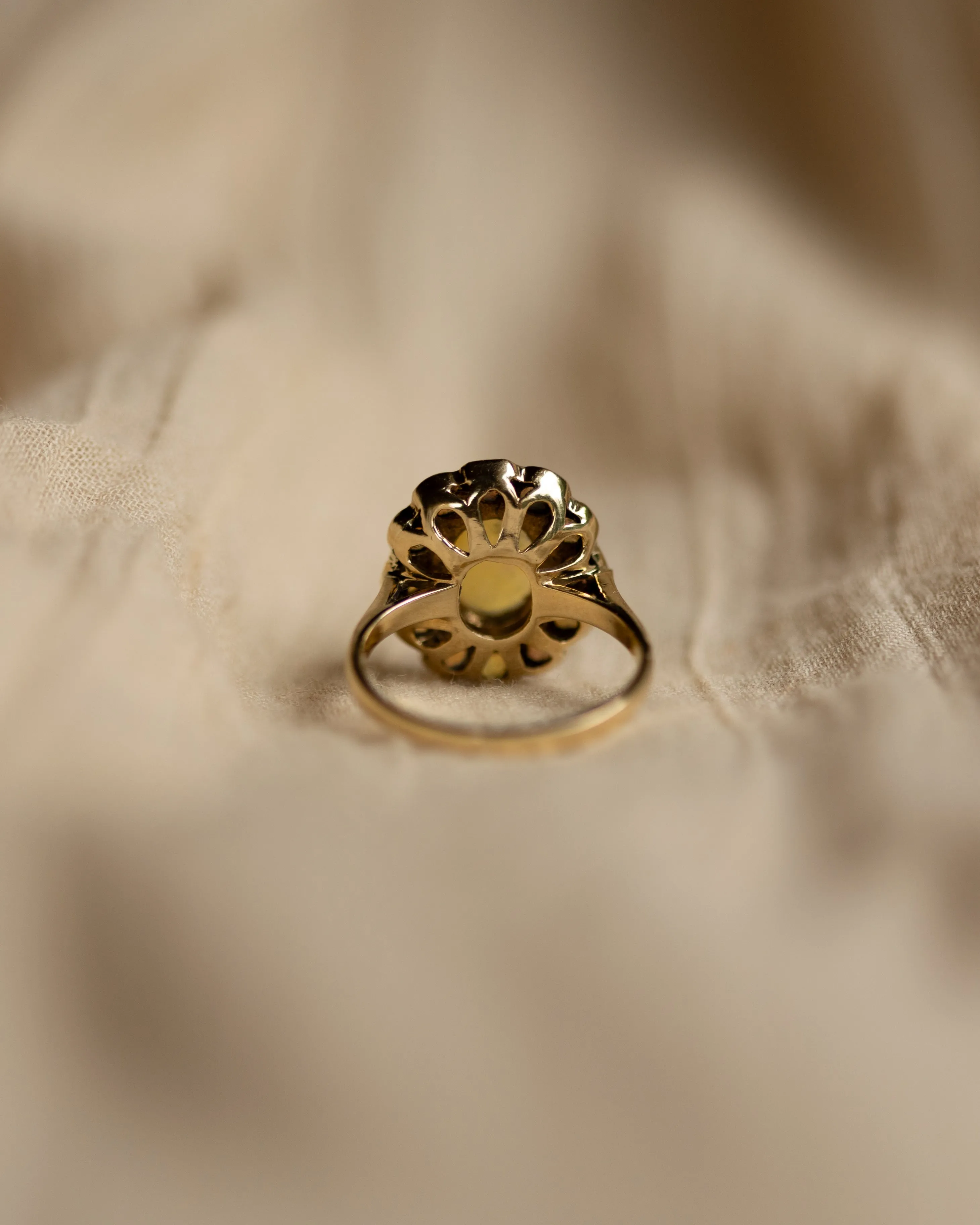 Mathilda 1991 Vintage 9ct Gold Opal Cluster Ring sold by Rock n Rose product image thumbnail 5