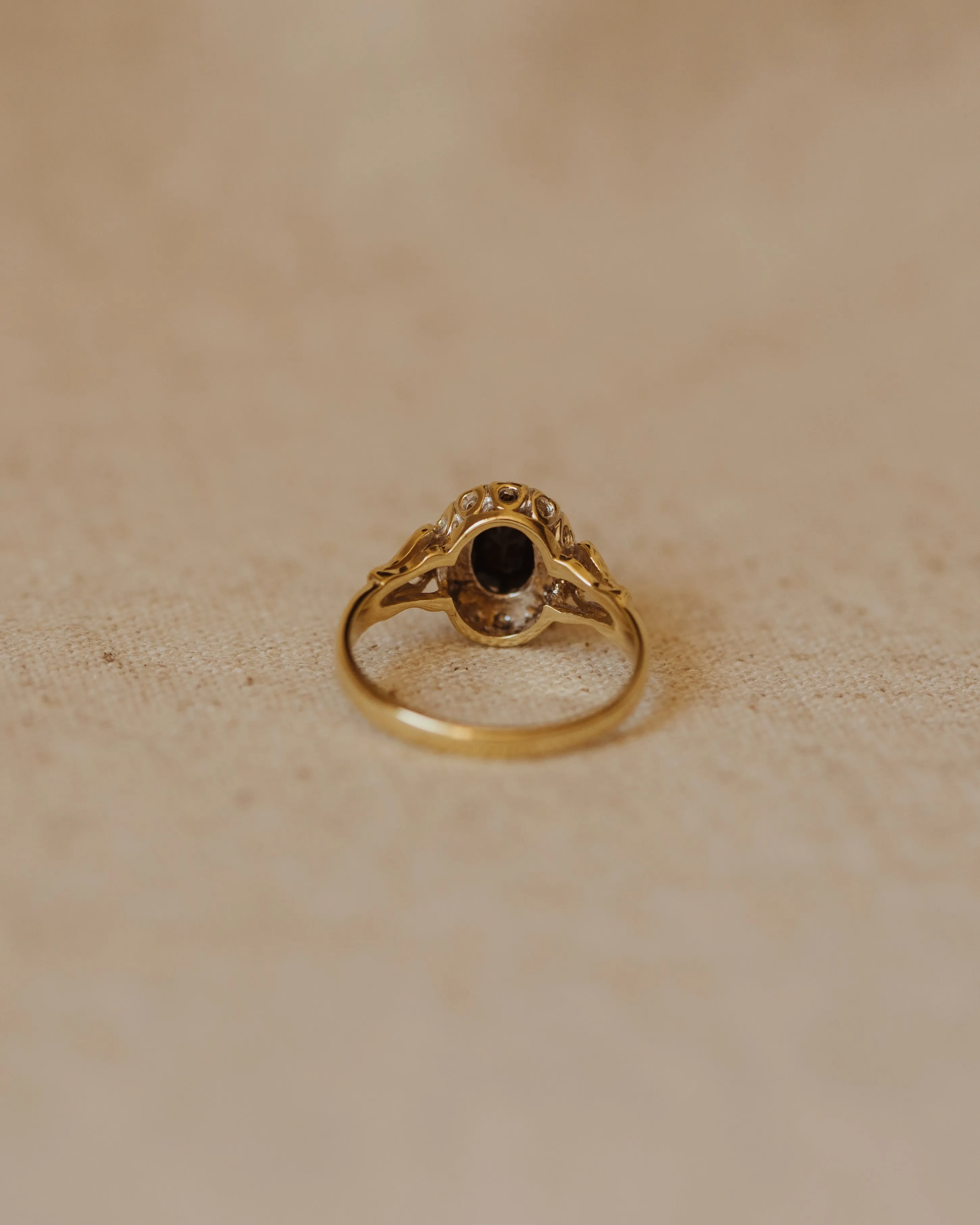 Peggy Vintage 9ct Gold Sapphire & Diamond Ring sold by Rock n Rose product image thumbnail 4