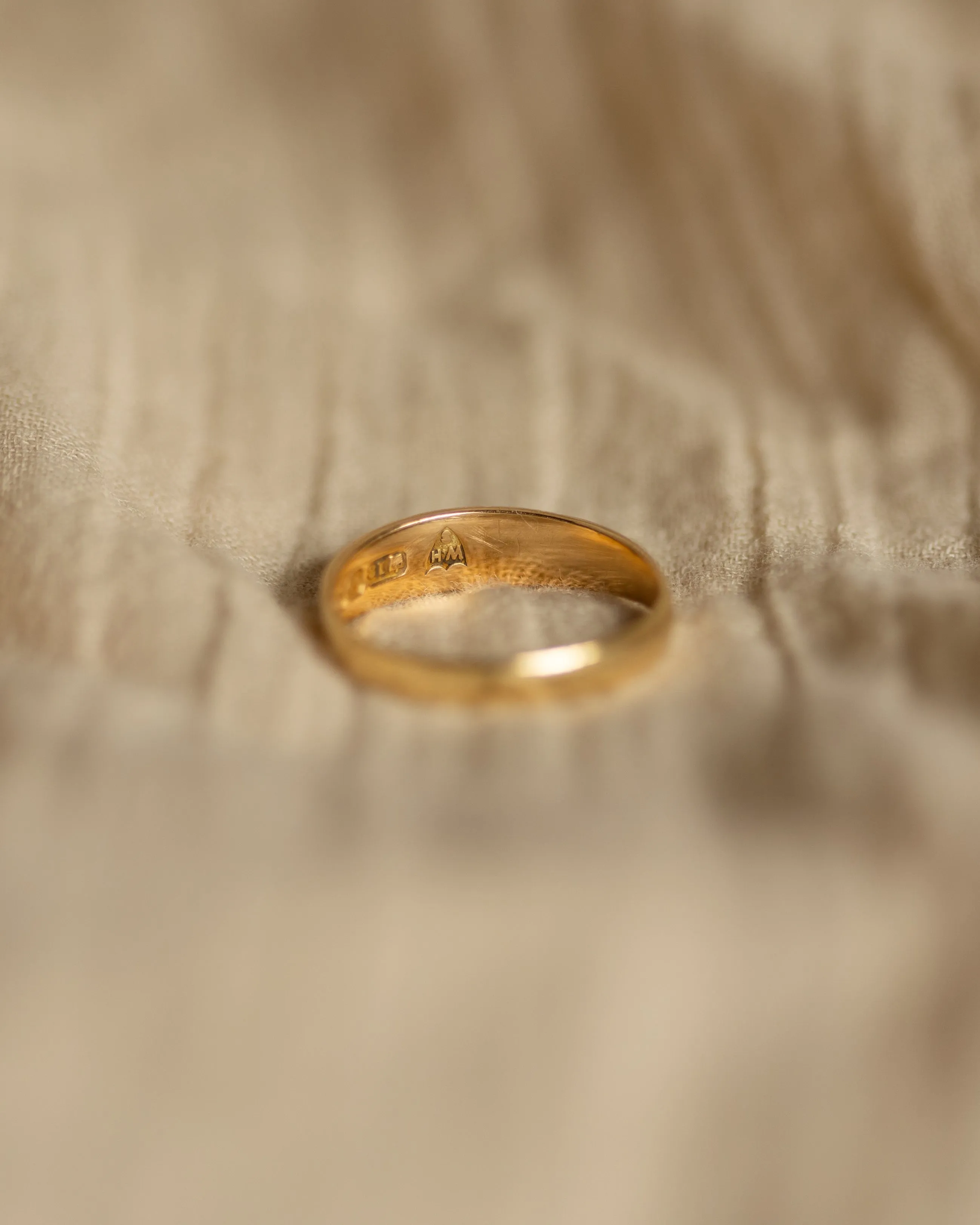 Clothilde 1897 Antique 18ct Gold Coral & Pearl Trilogy Ring sold by Rock n Rose product image thumbnail 5