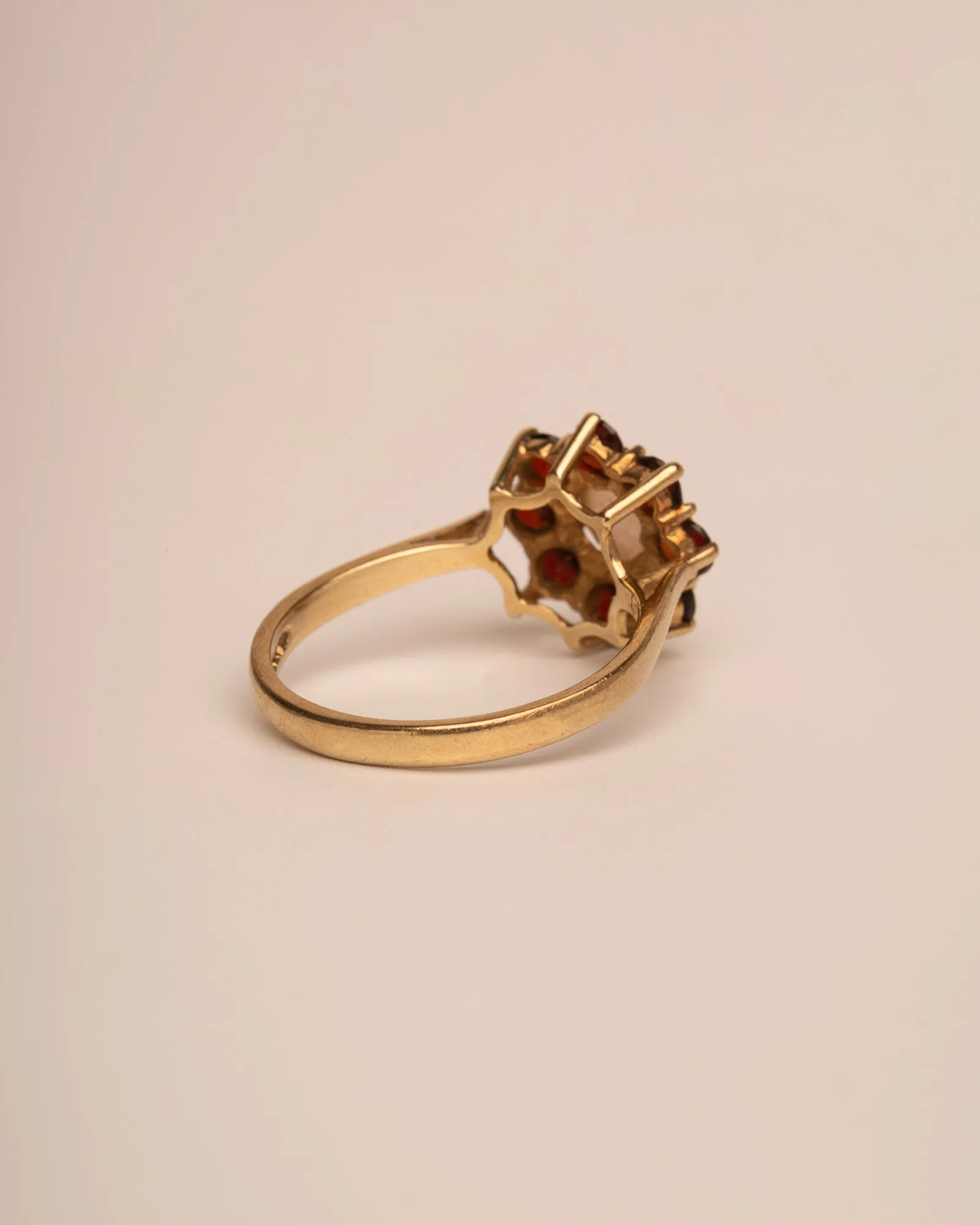 Alma 9ct Gold Opal & Garnet Cluster Ring sold by Rock n Rose product image thumbnail 5
