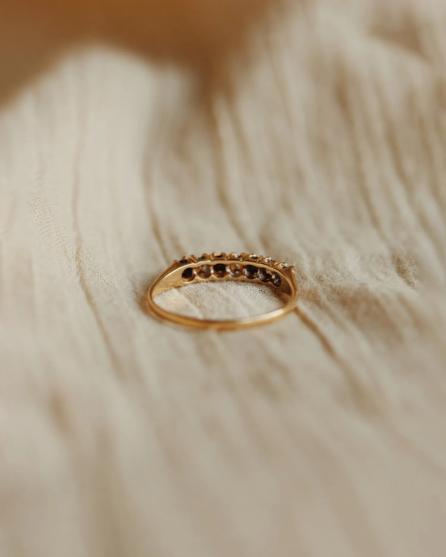 Lillian 9ct Gold Sapphire & Diamond Ring sold by Rock n Rose product image thumbnail 4