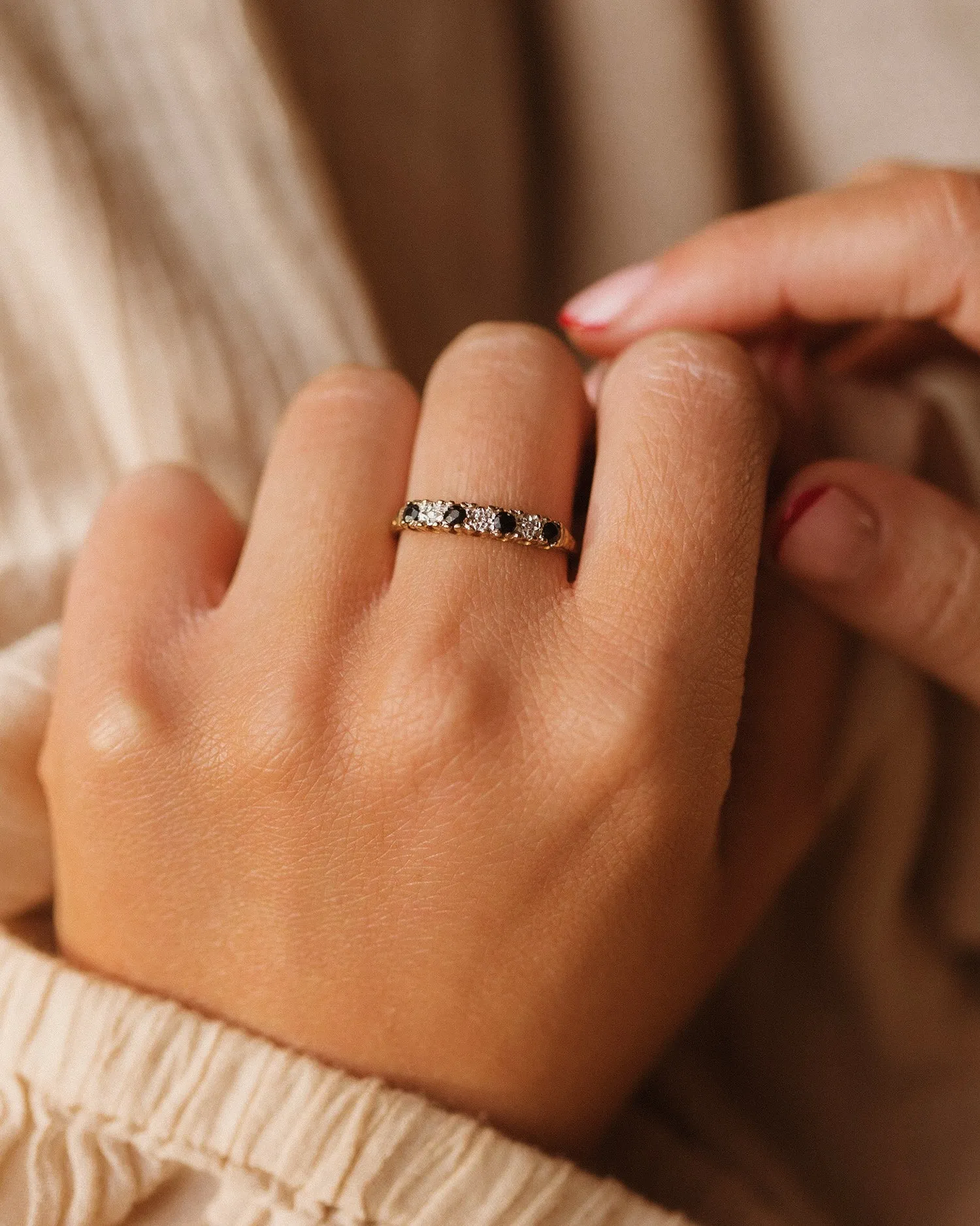 Lillian 9ct Gold Sapphire & Diamond Ring sold by Rock n Rose product image thumbnail 2