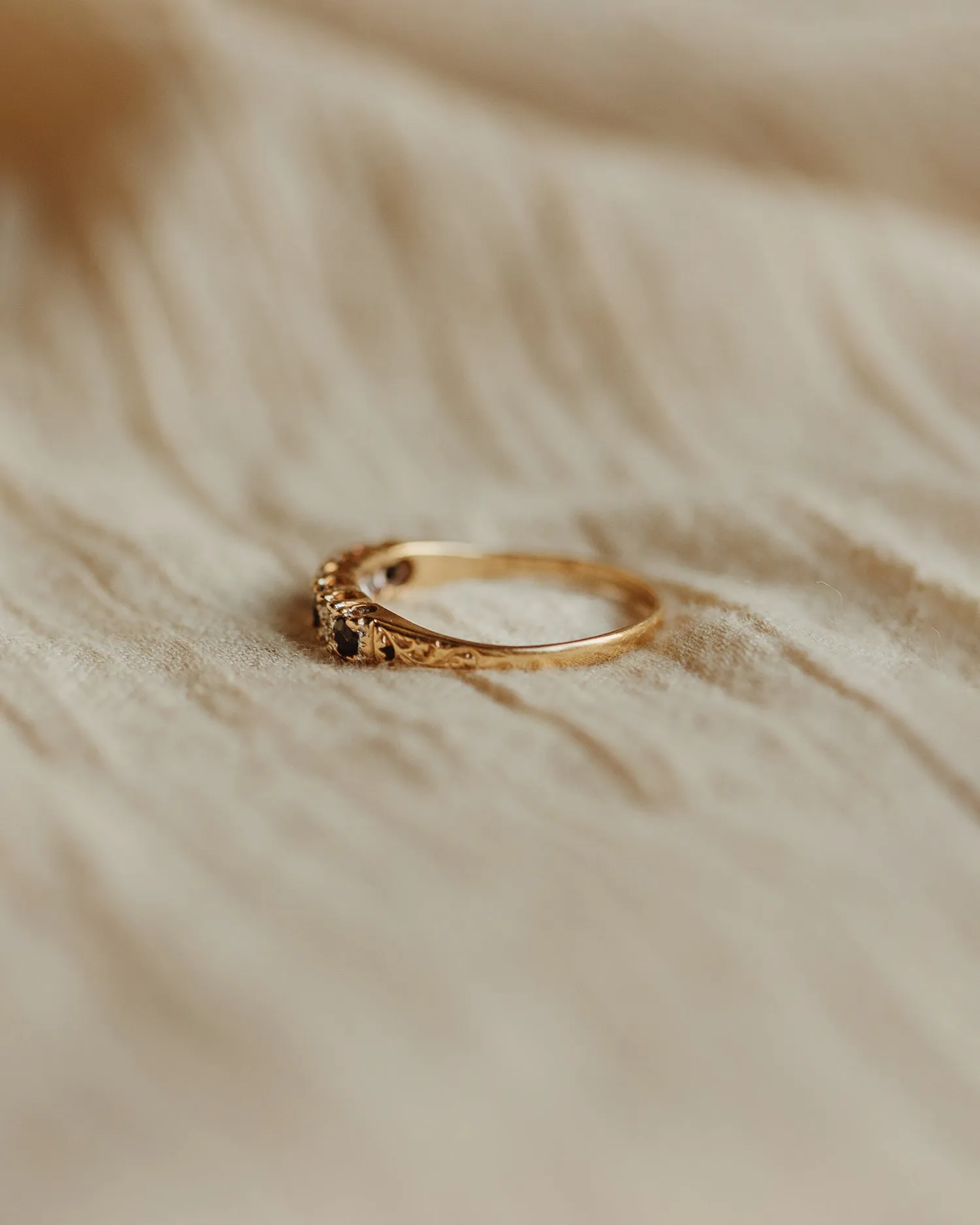 Lillian 9ct Gold Sapphire & Diamond Ring sold by Rock n Rose product image thumbnail 5