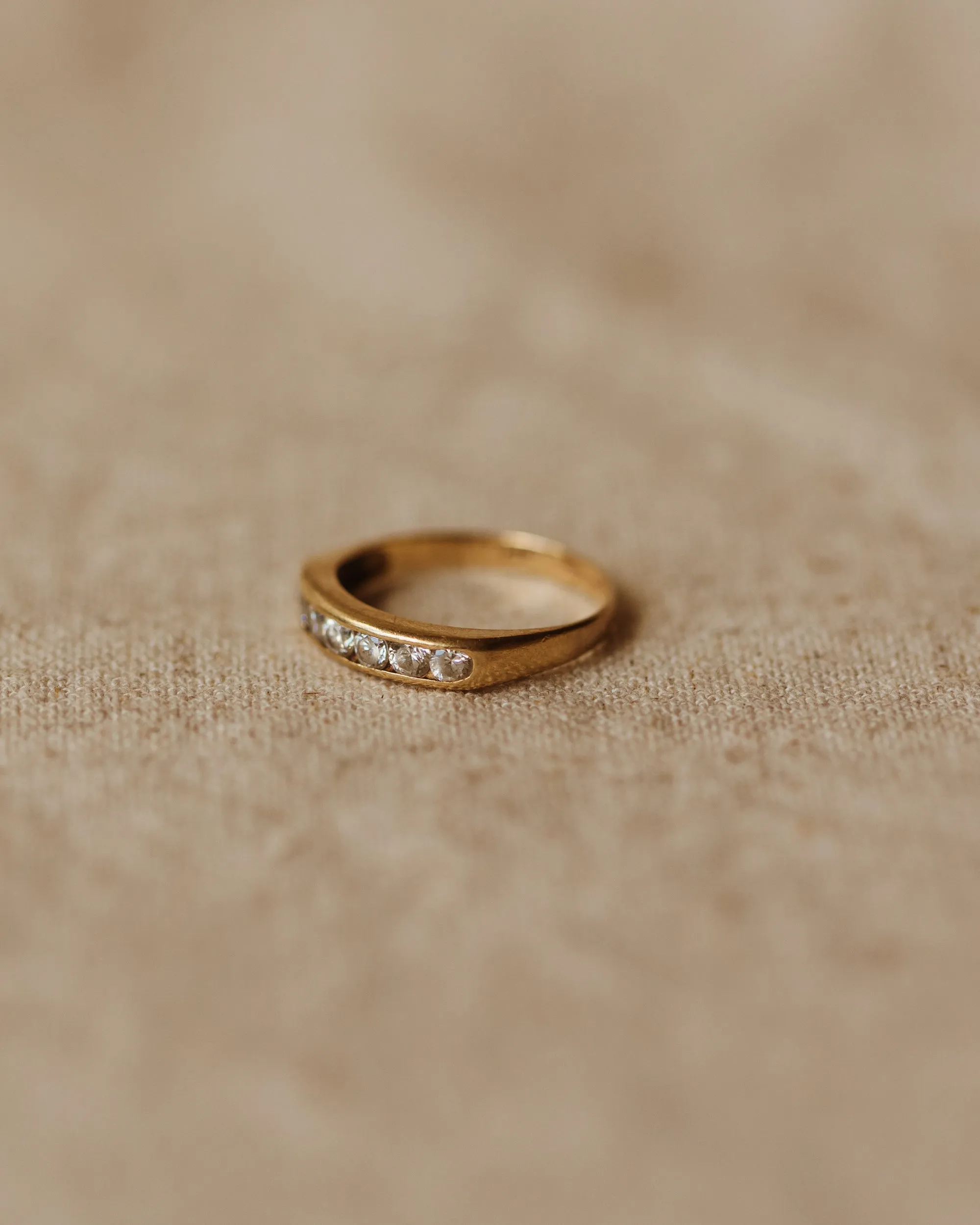 Peggy Vintage 9ct Gold Half Eternity Ring sold by Rock n Rose product image thumbnail 3