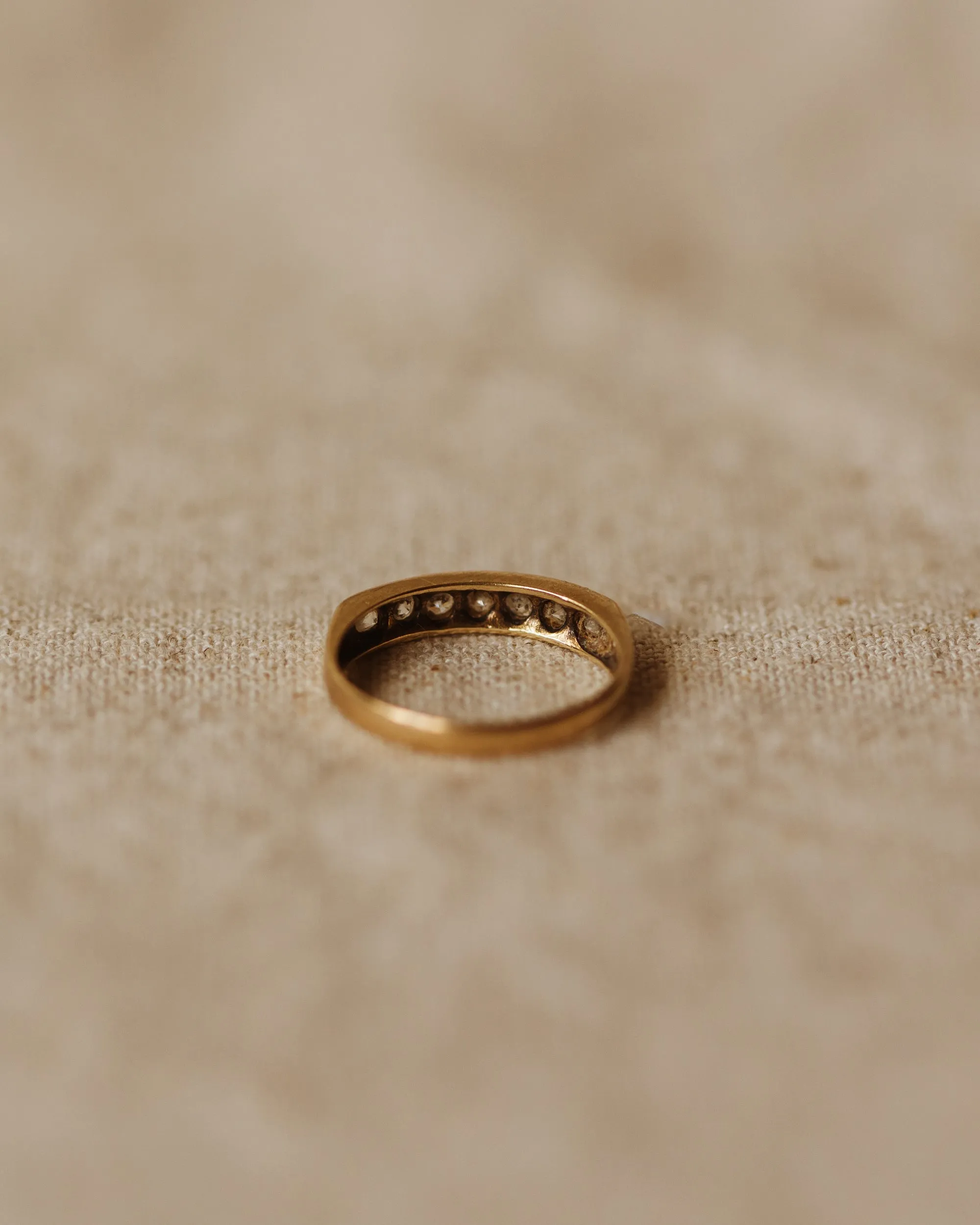 Peggy Vintage 9ct Gold Half Eternity Ring sold by Rock n Rose product image thumbnail 4