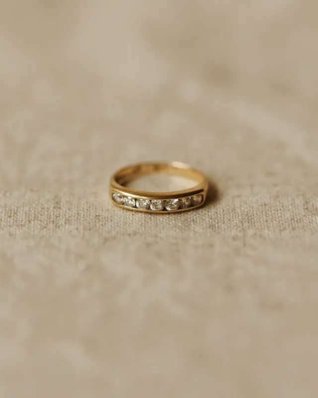 Peggy Vintage 9ct Gold Half Eternity Ring sold by Rock n Rose