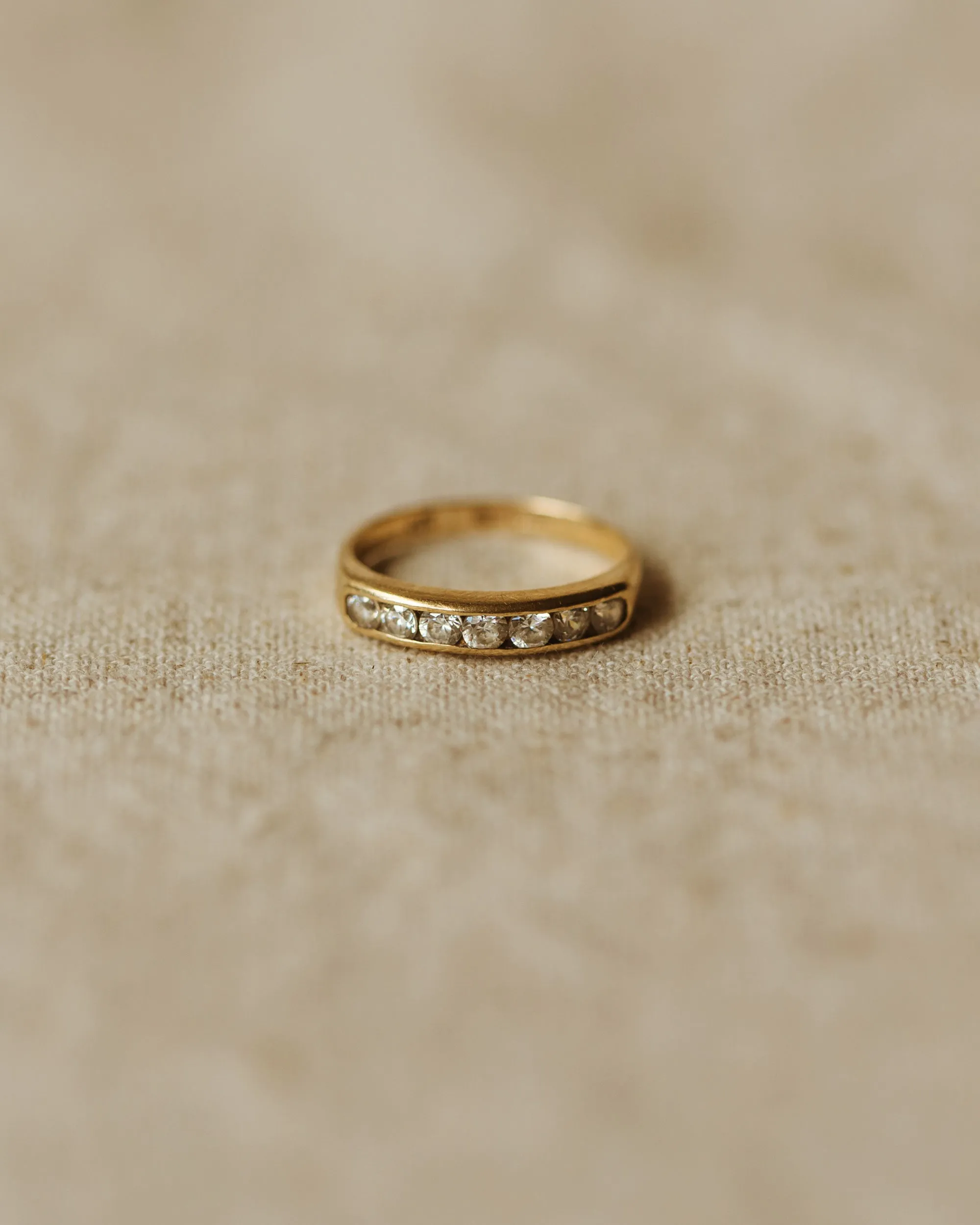 Peggy Vintage 9ct Gold Half Eternity Ring sold by Rock n Rose