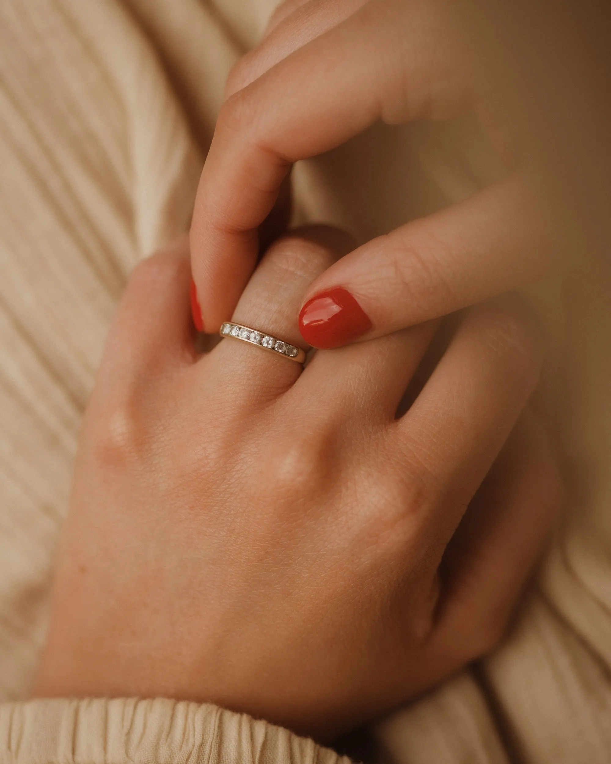 Peggy Vintage 9ct Gold Half Eternity Ring sold by Rock n Rose product image thumbnail 2