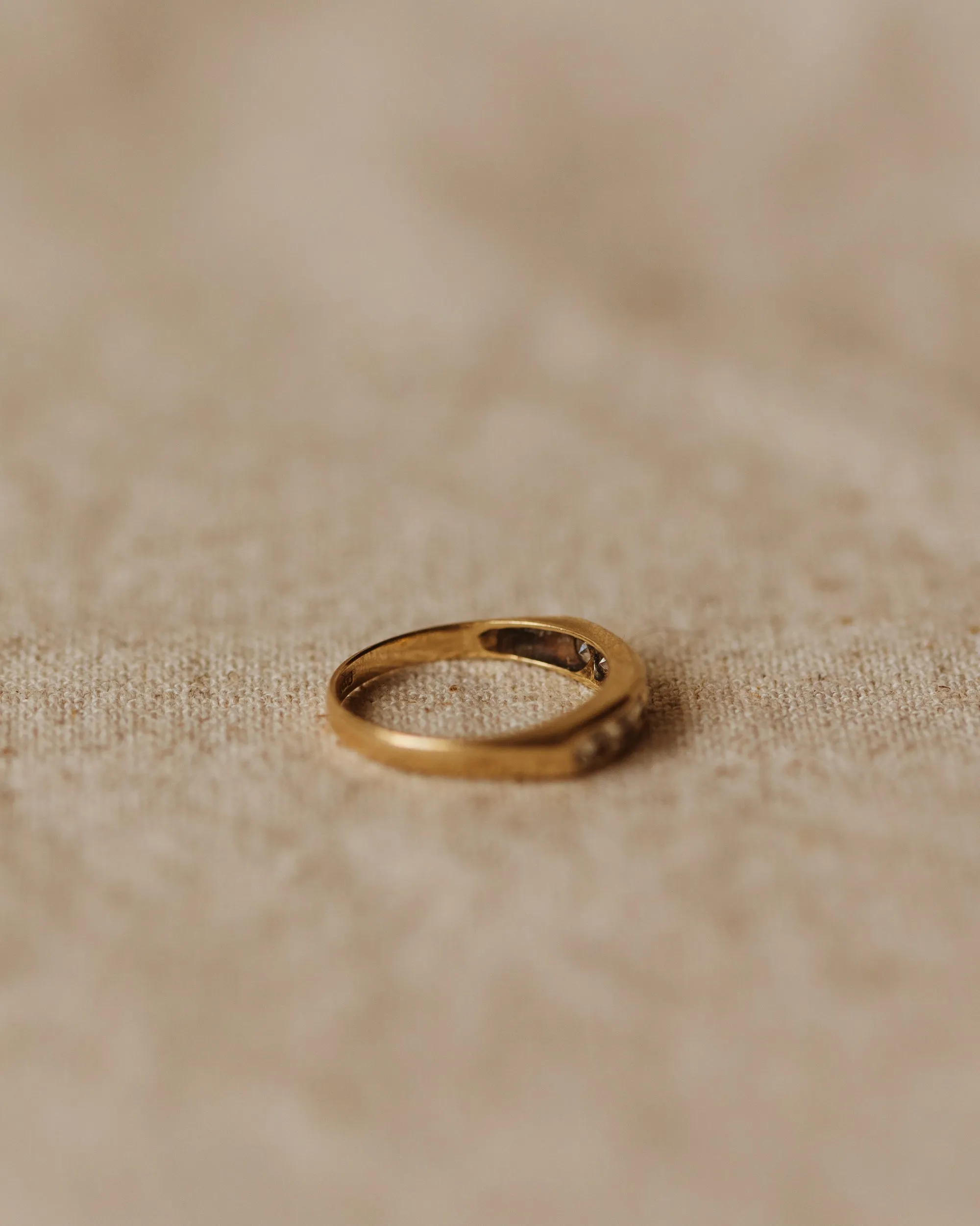 Peggy Vintage 9ct Gold Half Eternity Ring sold by Rock n Rose product image thumbnail 5