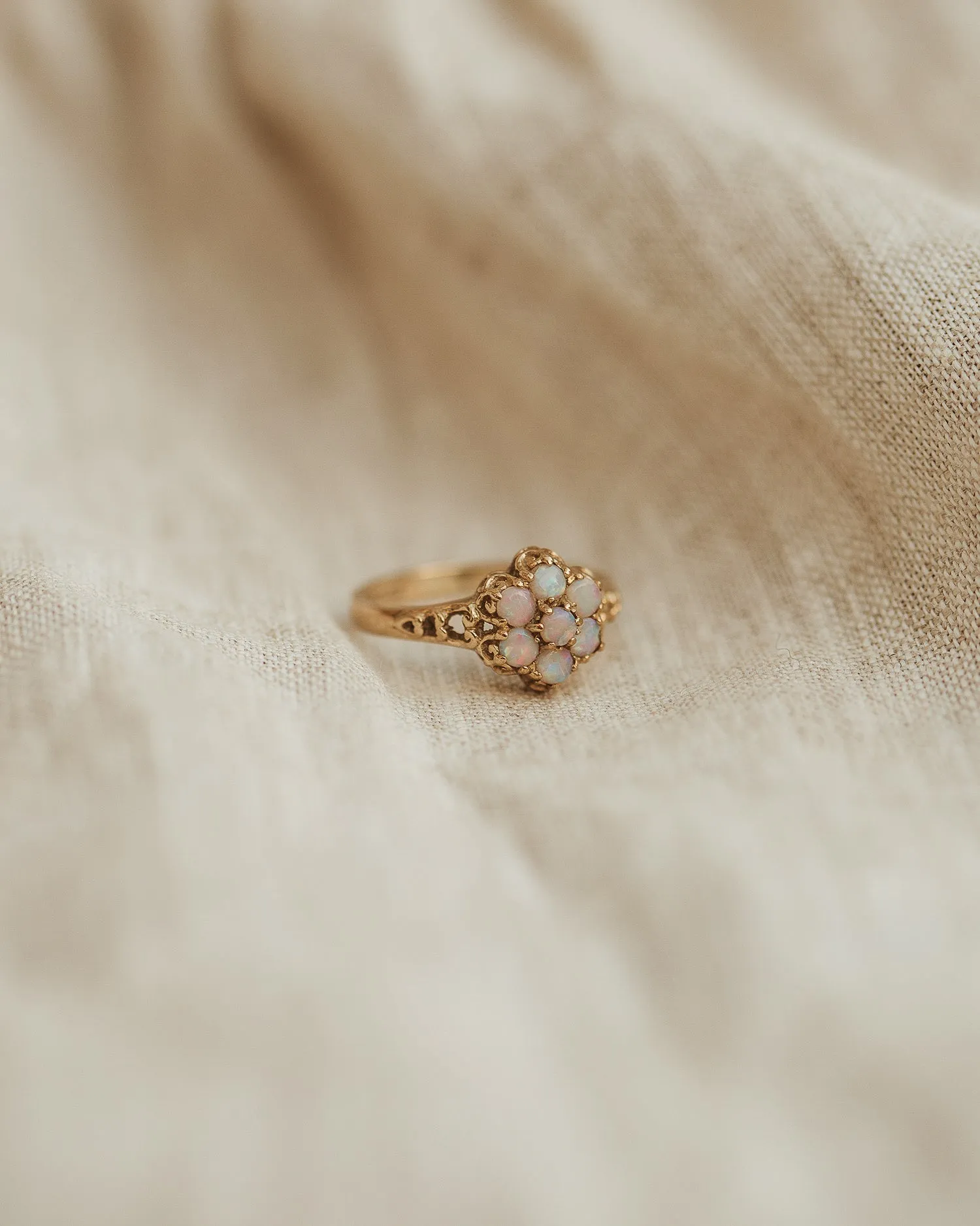 Nina 9ct Gold Opal Cluster Ring sold by Rock n Rose product image thumbnail 3