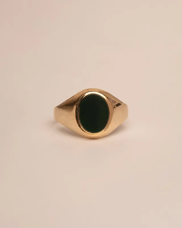 Zadie 9ct Gold Bloodstone Signet Ring sold by Rock n Rose