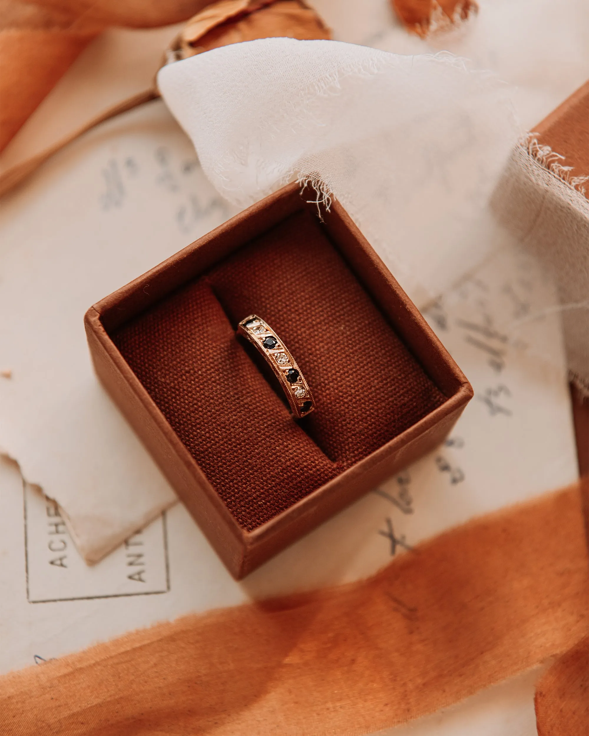 Adelaide 9ct Gold Sapphire & Diamond Ring sold by Rock n Rose product image thumbnail 2