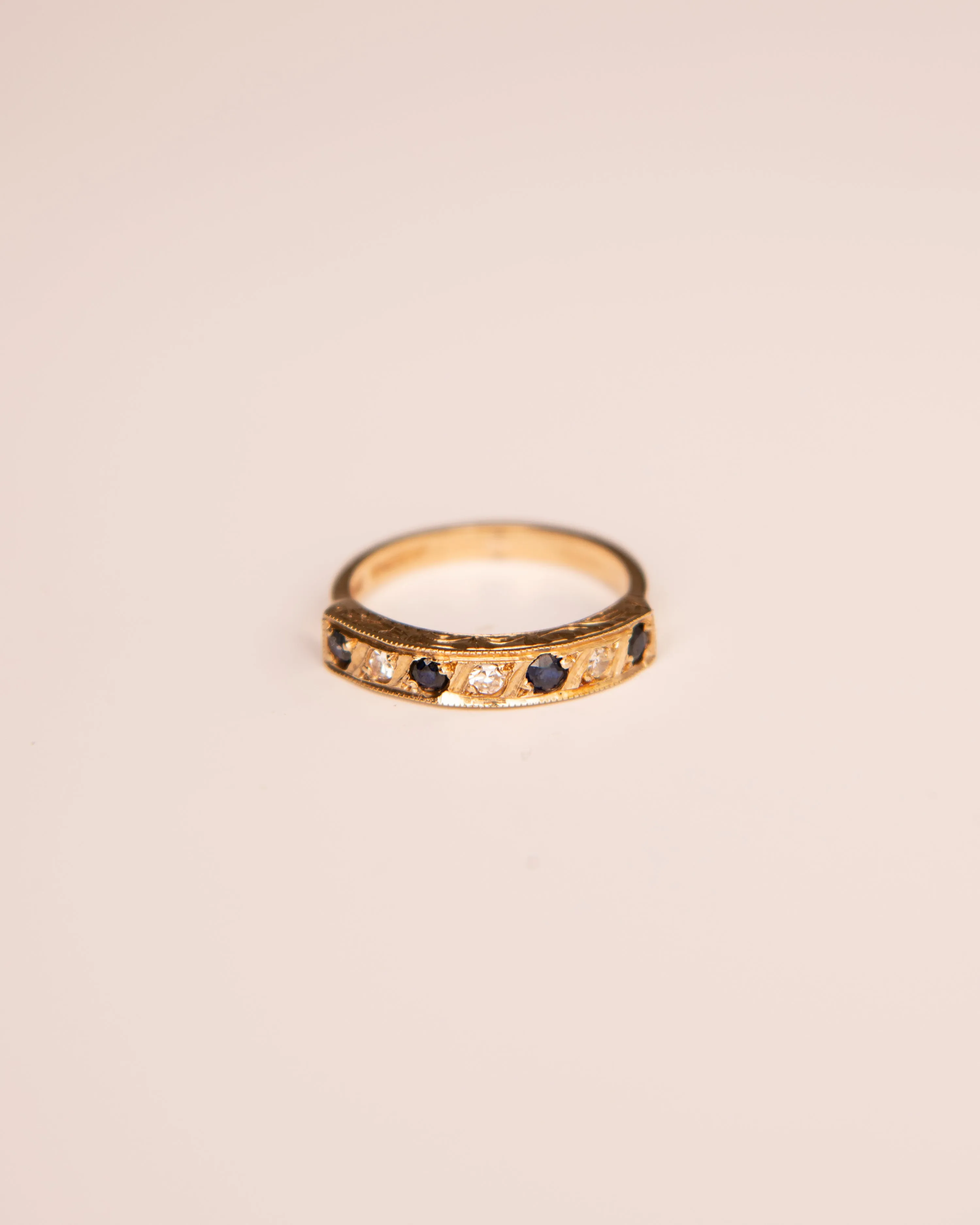 Adelaide 9ct Gold Sapphire & Diamond Ring sold by Rock n Rose product image thumbnail 3