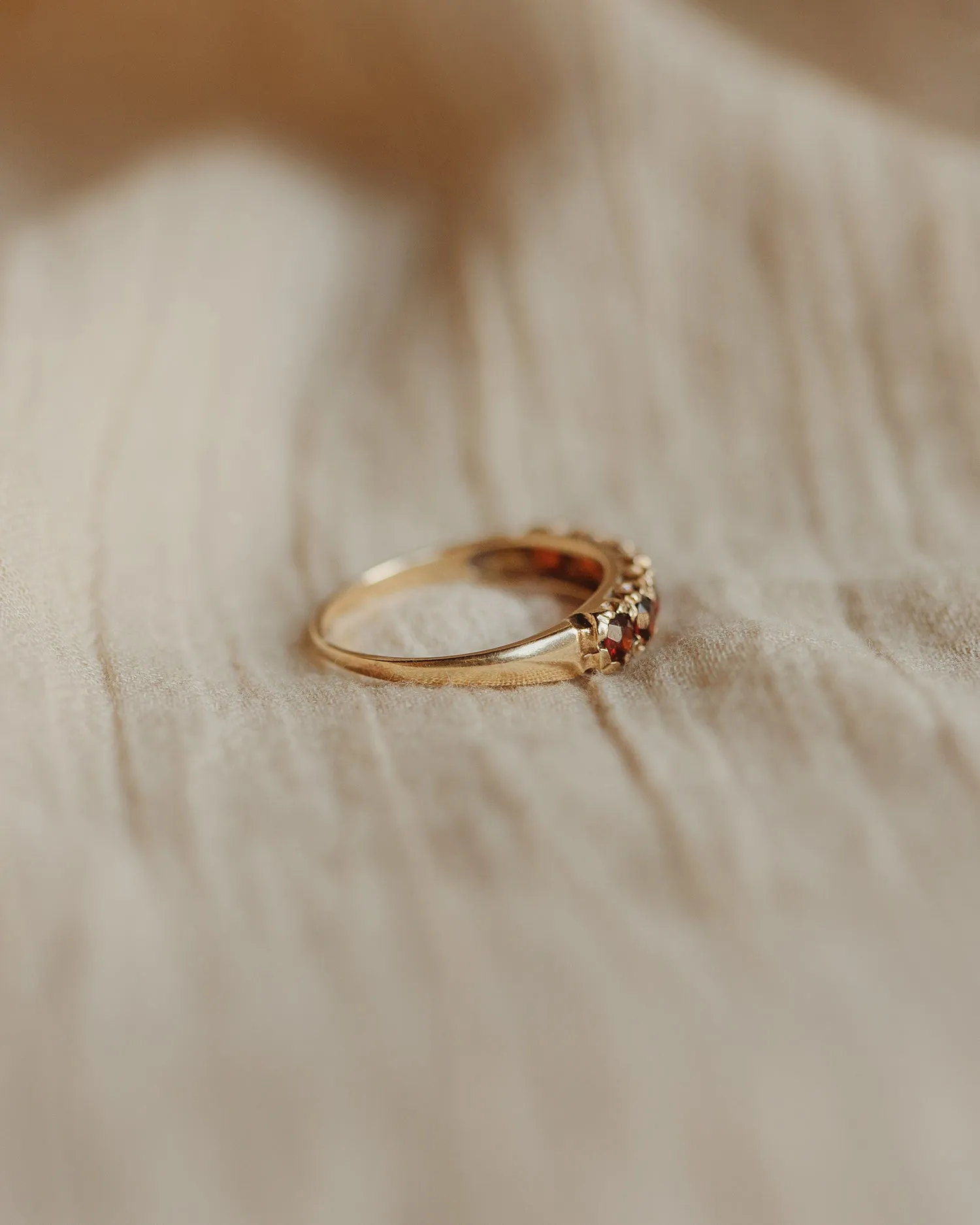 Francine 9ct Gold Garnet Ring sold by Rock n Rose product image thumbnail 4