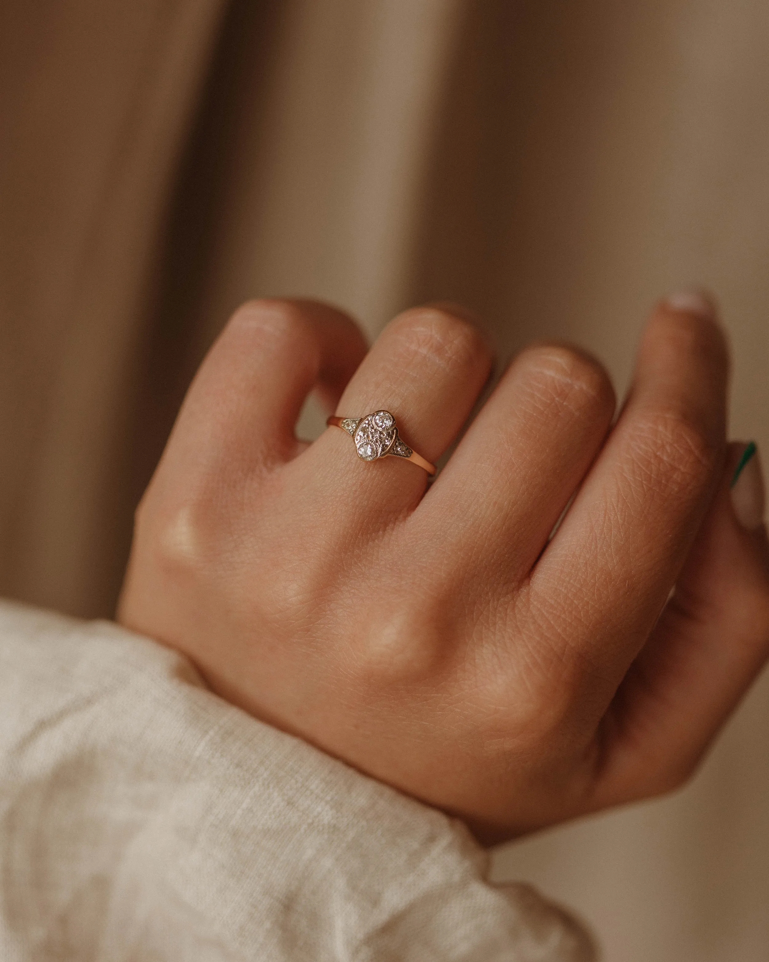 Charlotte Antique 18ct Gold Diamond Ring sold by Rock n Rose product image thumbnail 3