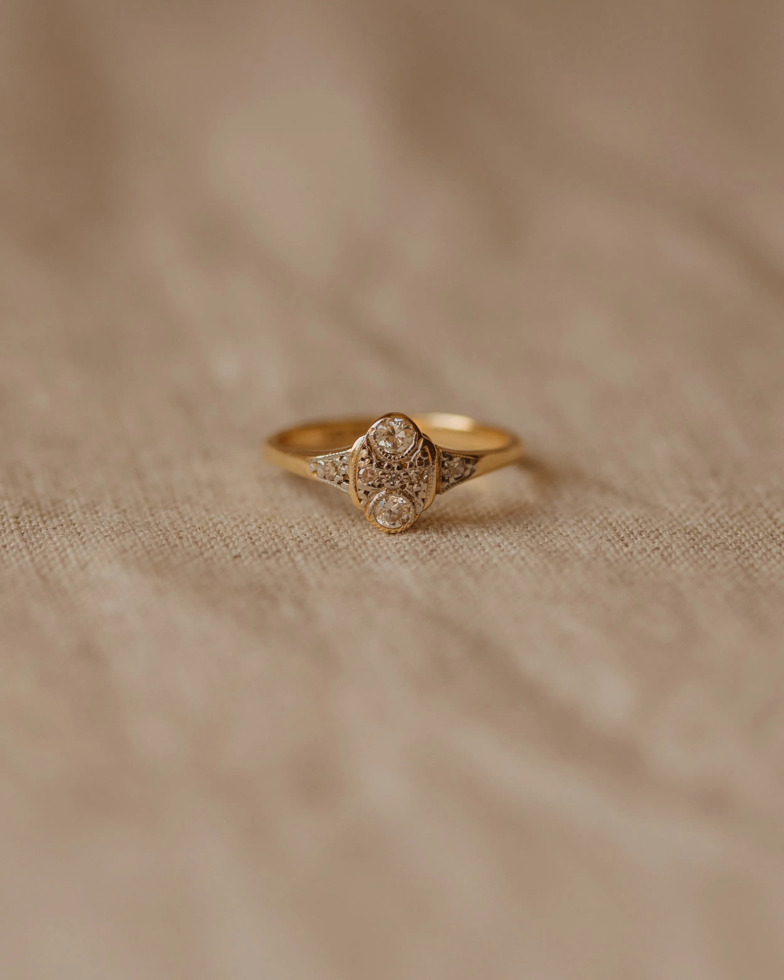 Charlotte Antique 18ct Gold Diamond Ring sold by Rock n Rose product image thumbnail 2