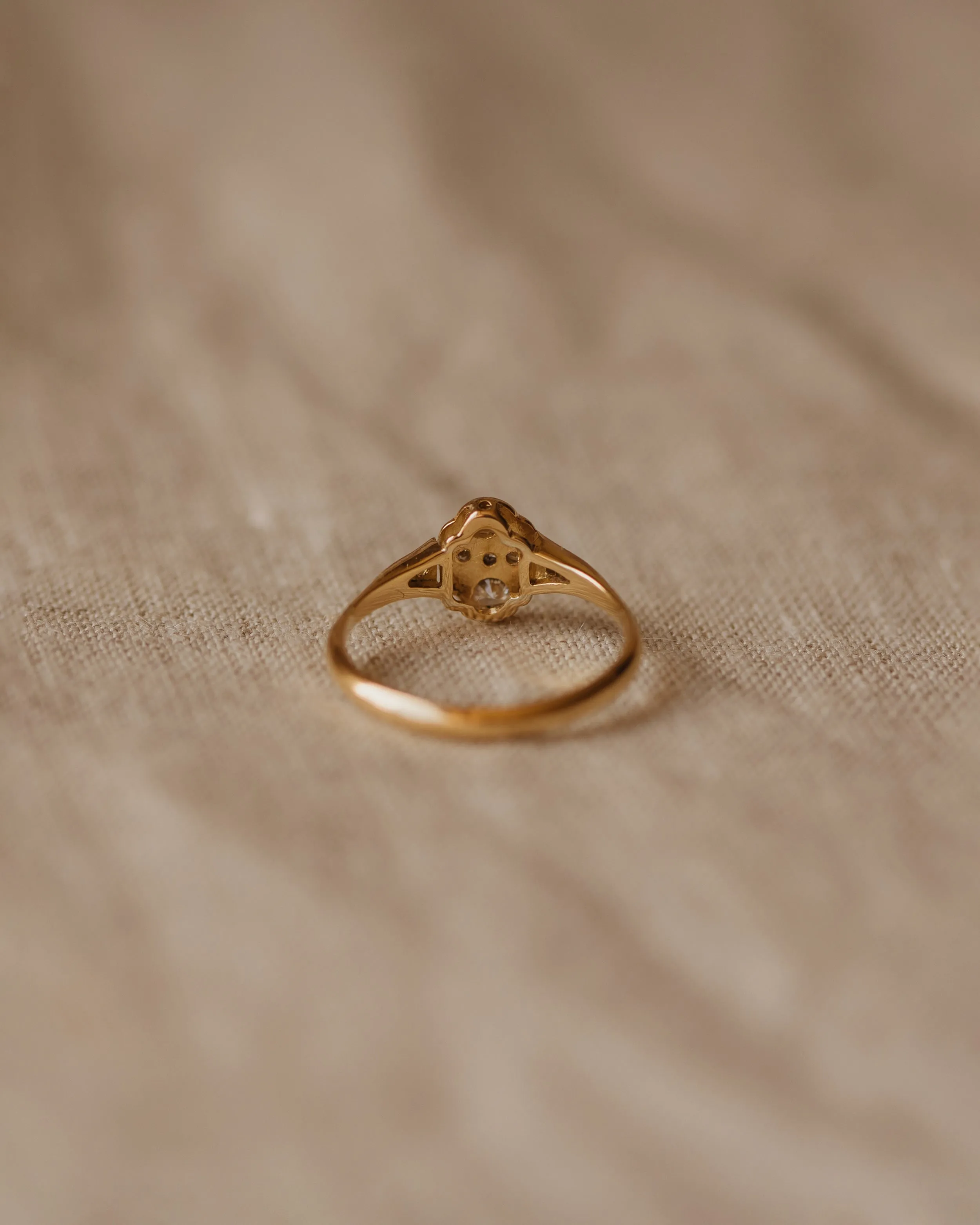 Charlotte Antique 18ct Gold Diamond Ring sold by Rock n Rose product image thumbnail 5
