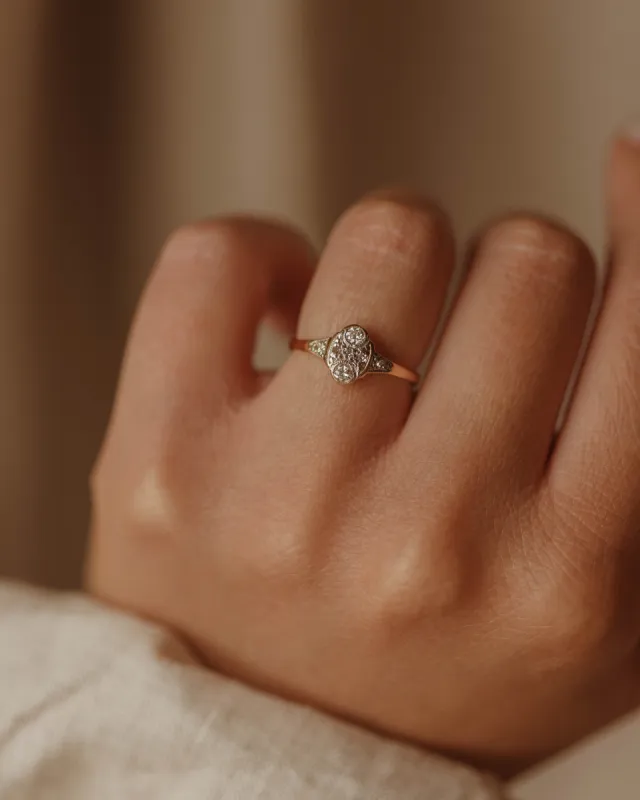 Charlotte Antique 18ct Gold Diamond Ring sold by Rock n Rose