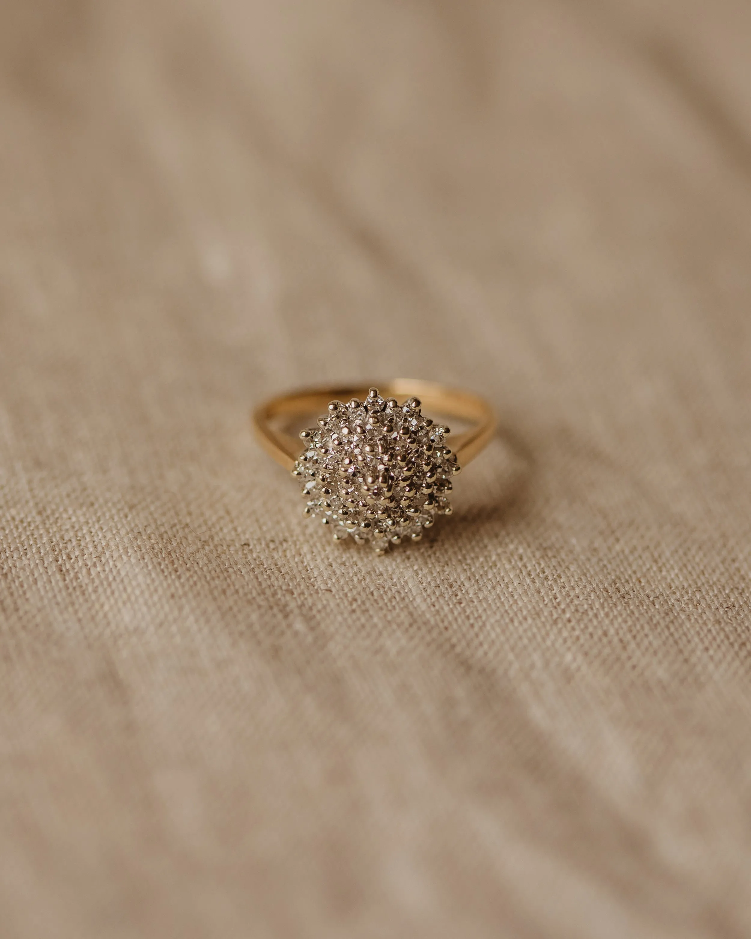 Amie 1984 9ct Gold Diamond Cluster Ring sold by Rock n Rose product image thumbnail 2