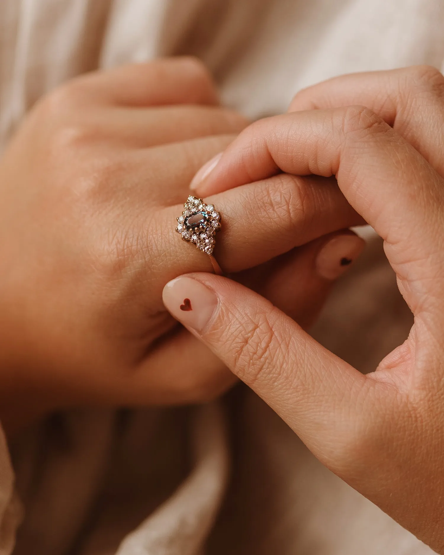 Eliza 9ct Gold Blue Topaz Ring sold by Rock n Rose